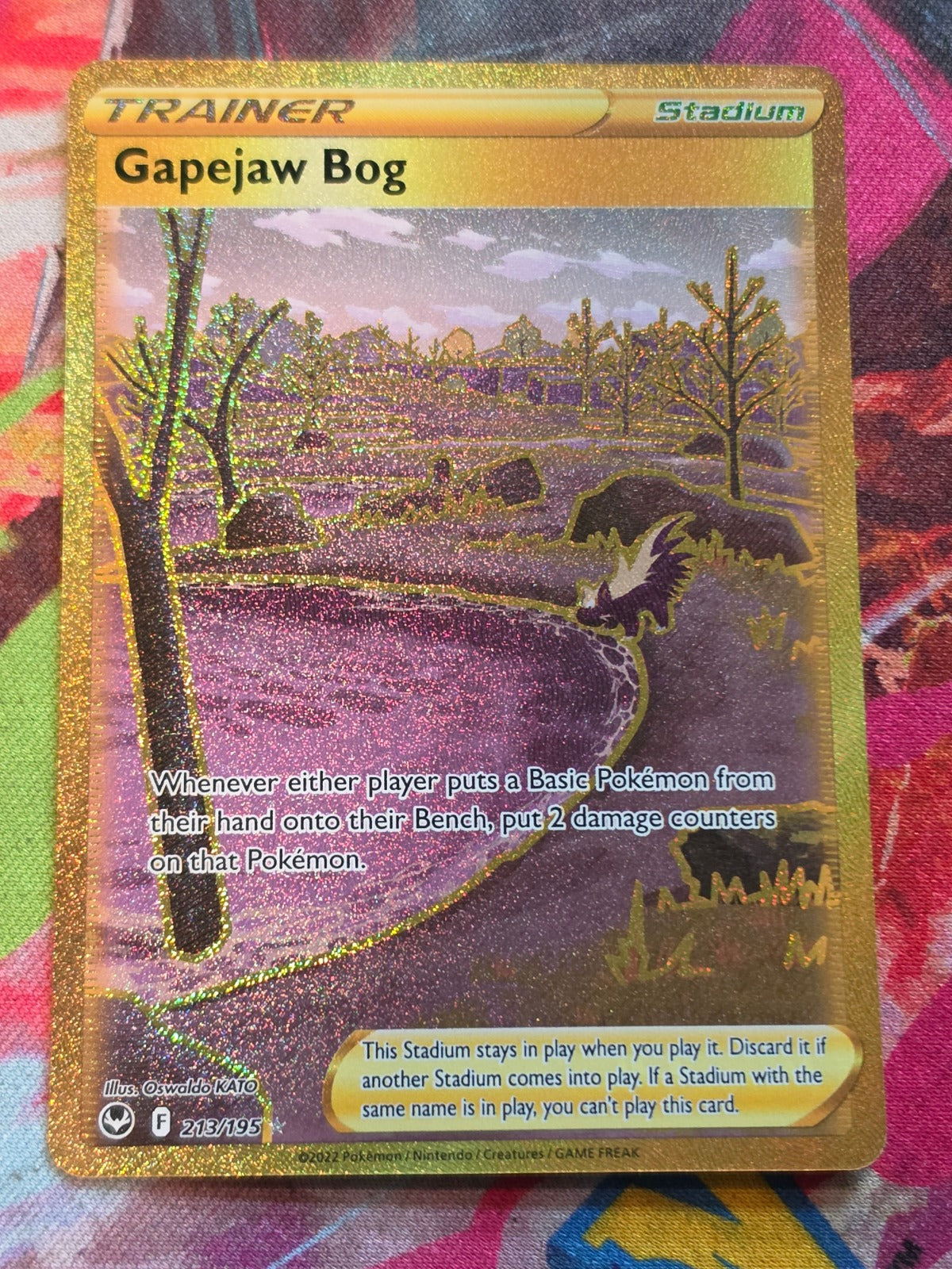 Gapejaw Bog Secret Rare SWSH12: Silver Tempest 213/195 NM Pokemon