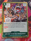 Let's Go!! To the Navy Headquarters.. R The Time of Battle OP16-038 NM One Piece