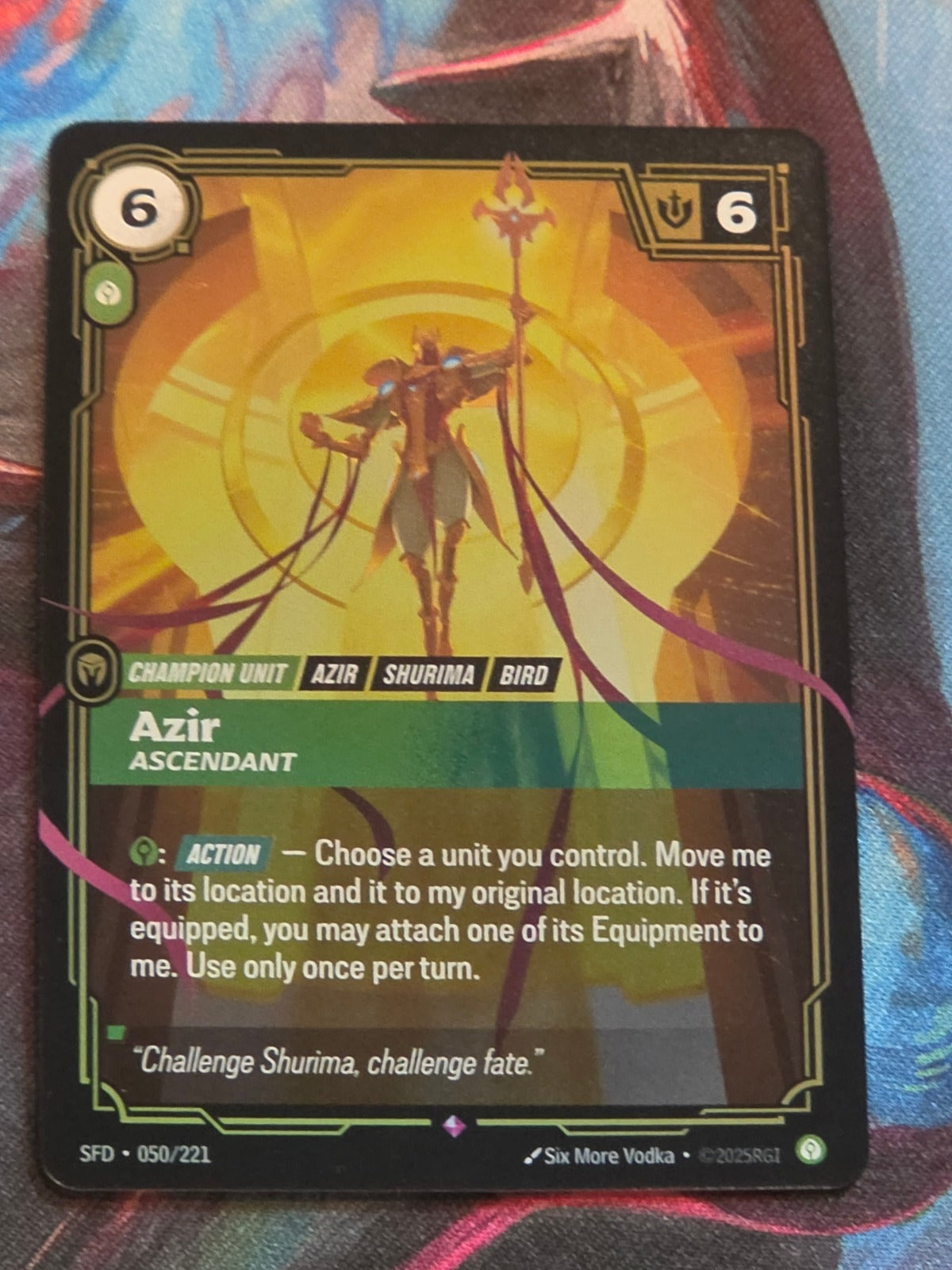 Azir, Ascendant - 050/221 - Spiritforged - Rare - NM