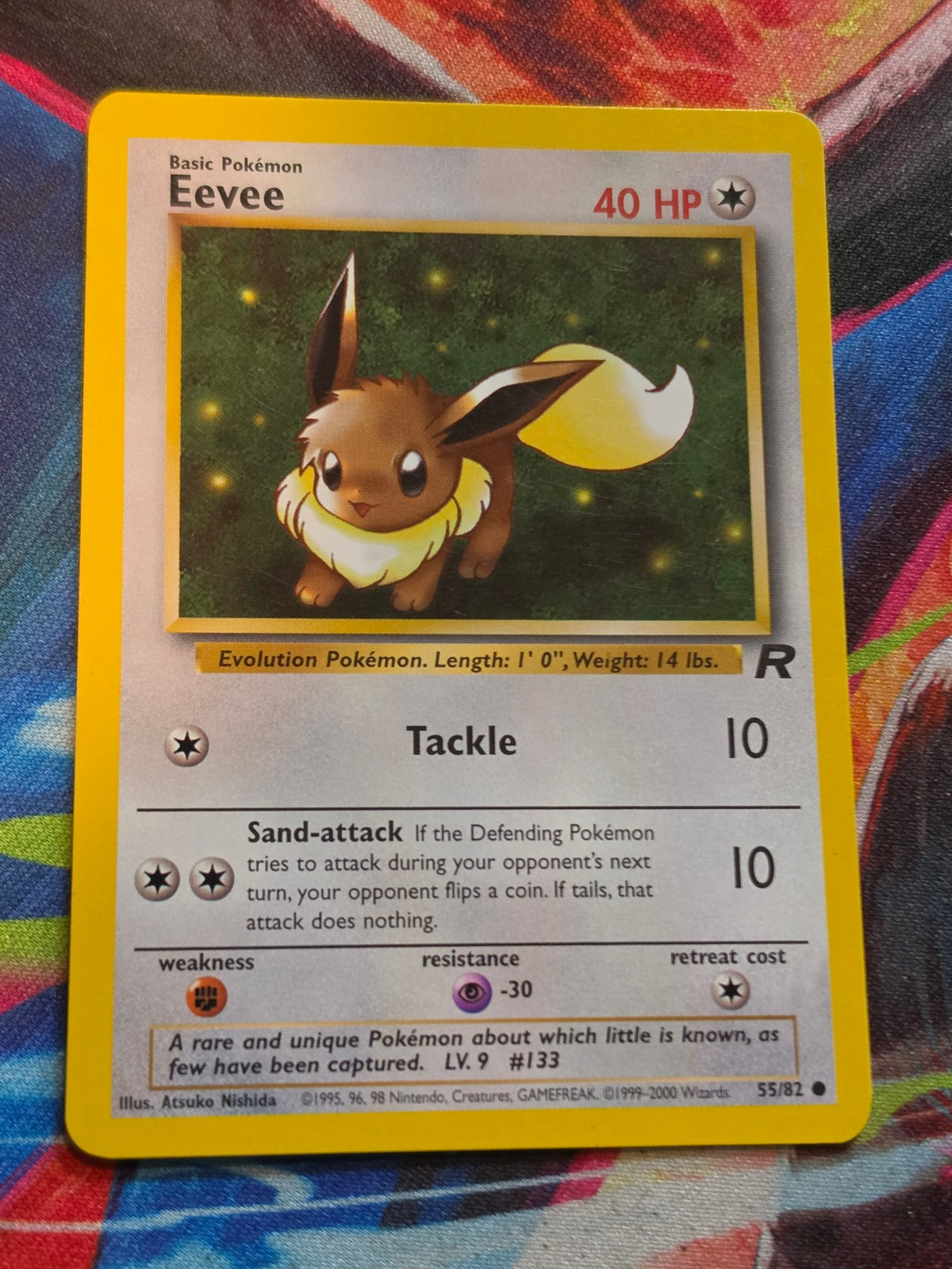 Eevee - 55/82 - Team Rocket - Common - LP Pokemon