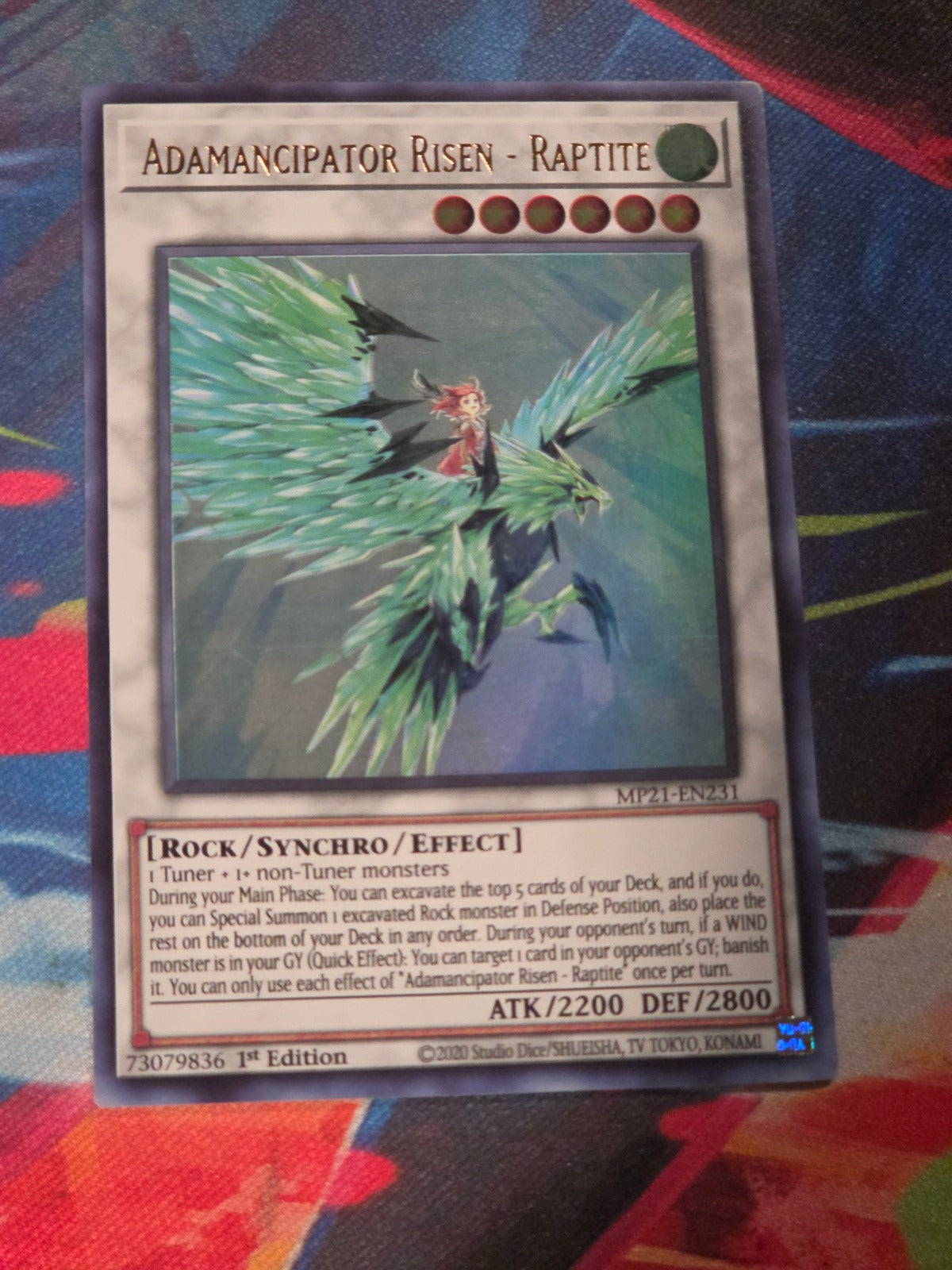 Adamancipator Risen - Raptite Ultra Rare 2021 Tin of Ancient Battles MP21-EN231 1st Edition LP Yu-Gi-Oh!