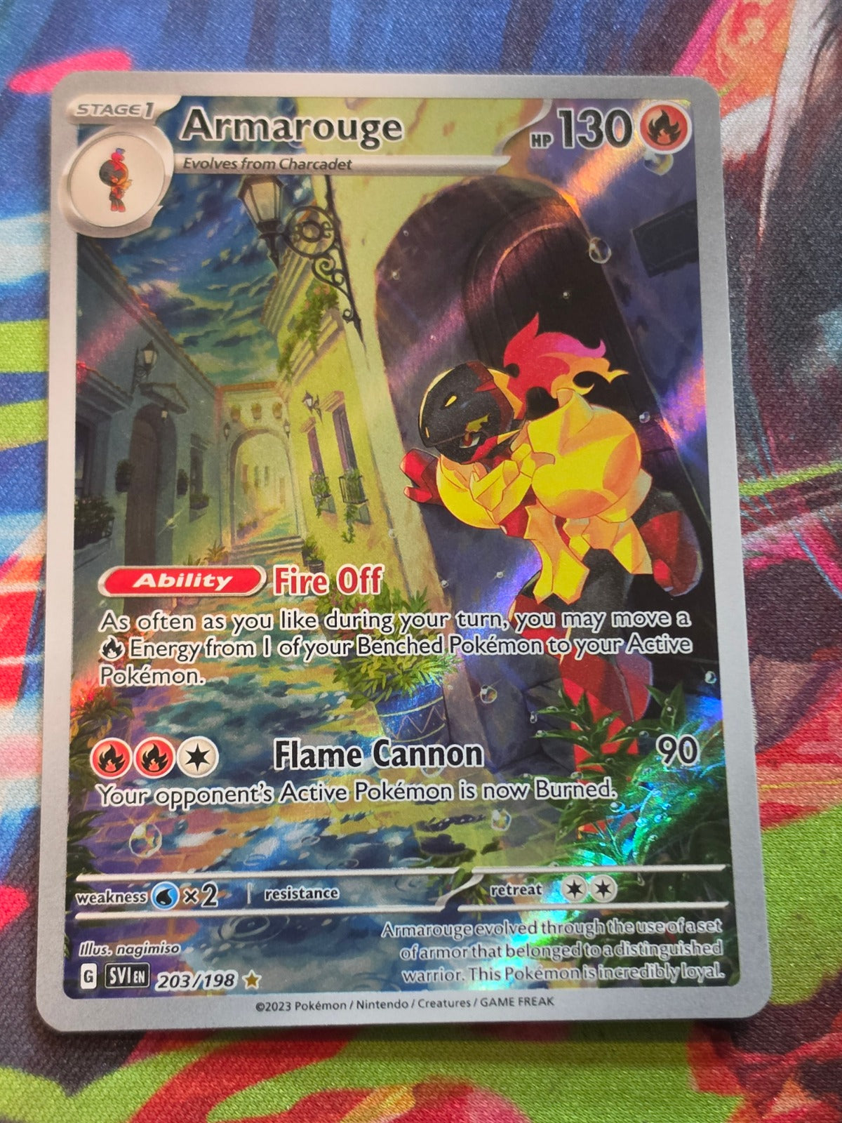 Armarouge Illustration Rare SV01: Scarlet & Violet Base Set 203/198 NM- Pokemon