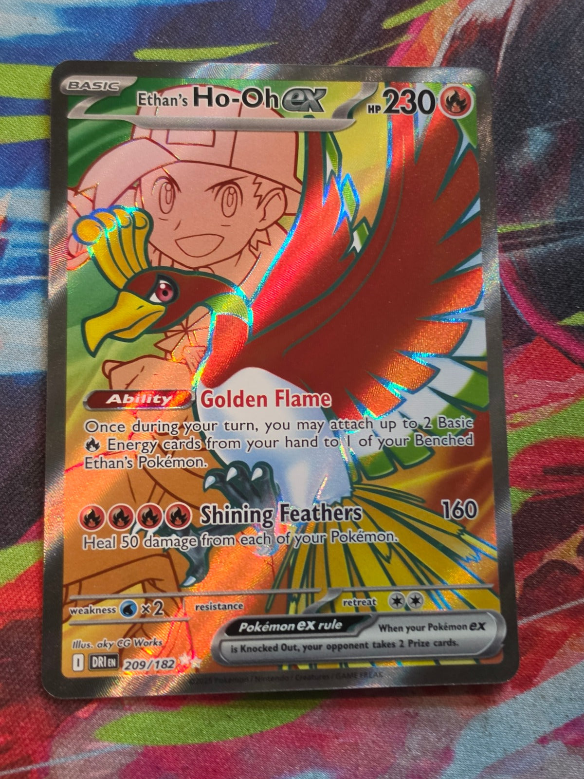 Ethan's Ho-Oh ex Ultra Rare SV10: Destined Rivals 209/182 NM Pokemon