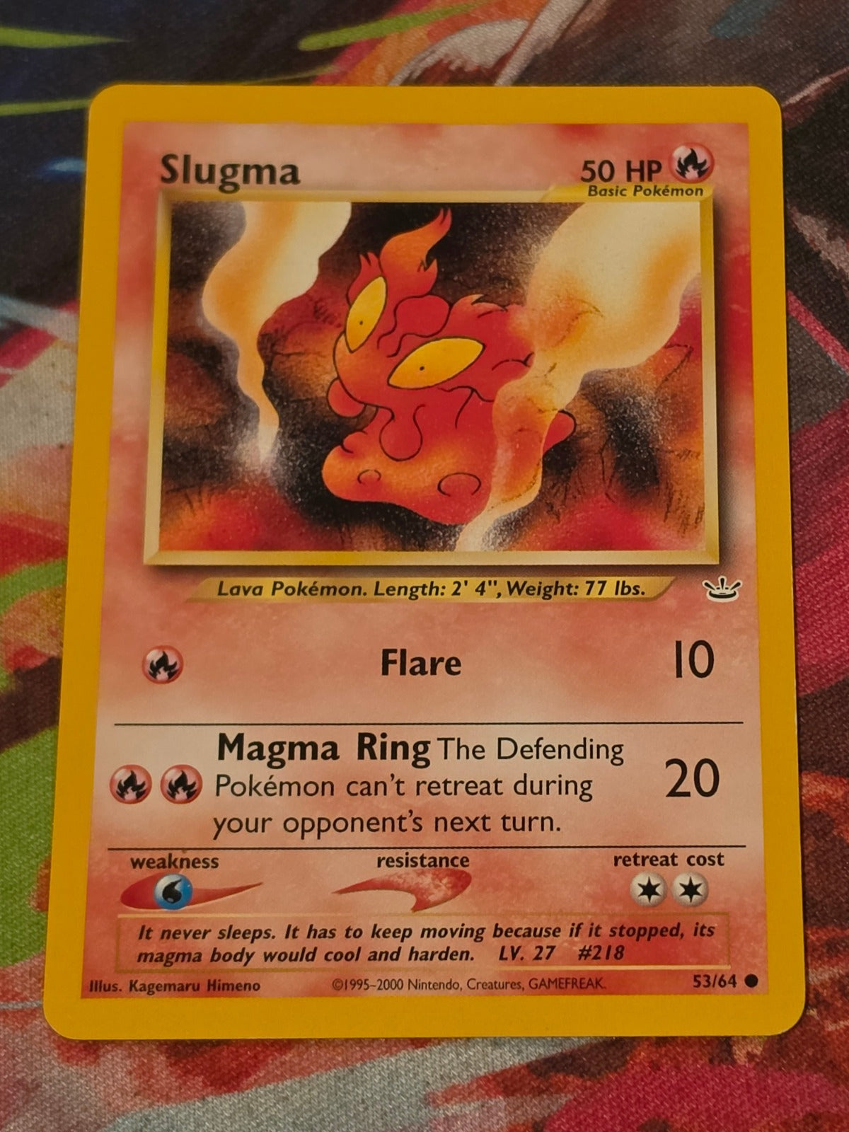 Slugma - 53/64 - Neo Revelation - Common - Unlimited - LP Pokemon
