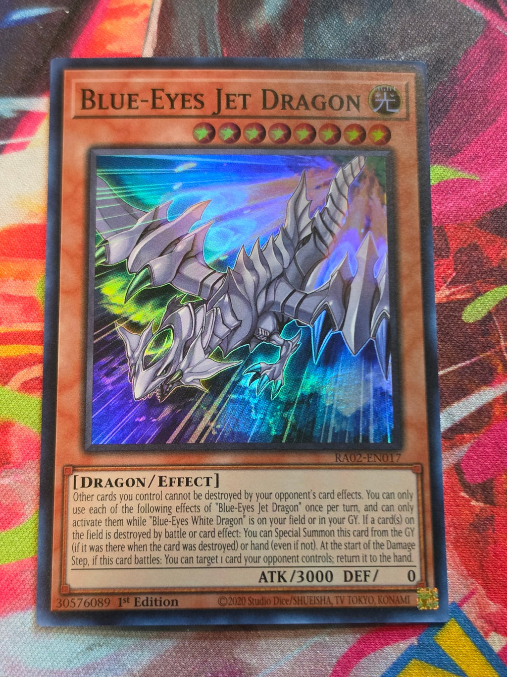 Blue-Eyes Jet Dragon Super Rare 25th Anniversary Rarity Collection II RA02-EN017 NM