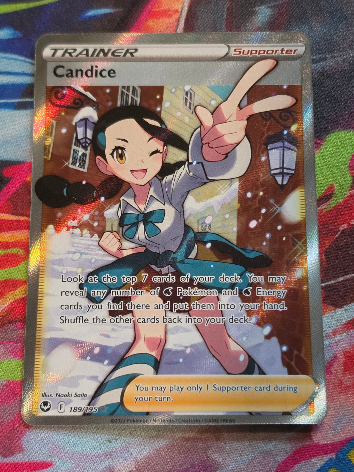 Candice (Full Art) Ultra Rare SWSH12: Silver Tempest 189/195 NM Pokemon