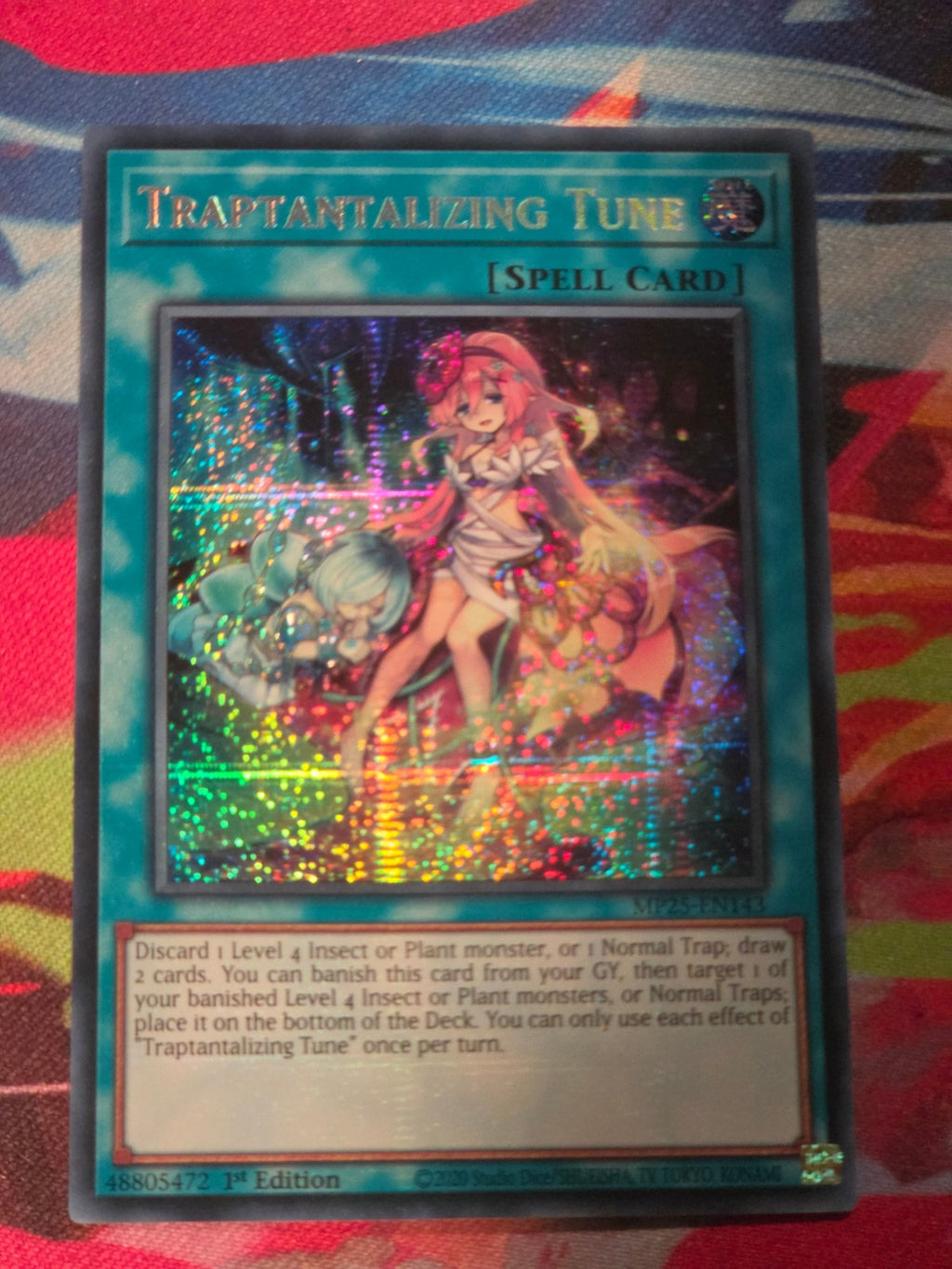 Traptantalizing Tune Prismatic Secret Rare 2025 Mega-Pack MP25-EN143 1st Edition LP Yu-Gi-Oh!
