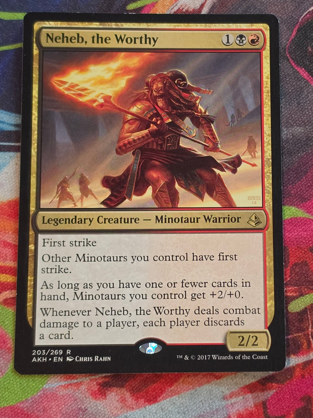 Neheb, the Worthy - 203 - Amonkhet - Rare - LP - MTG