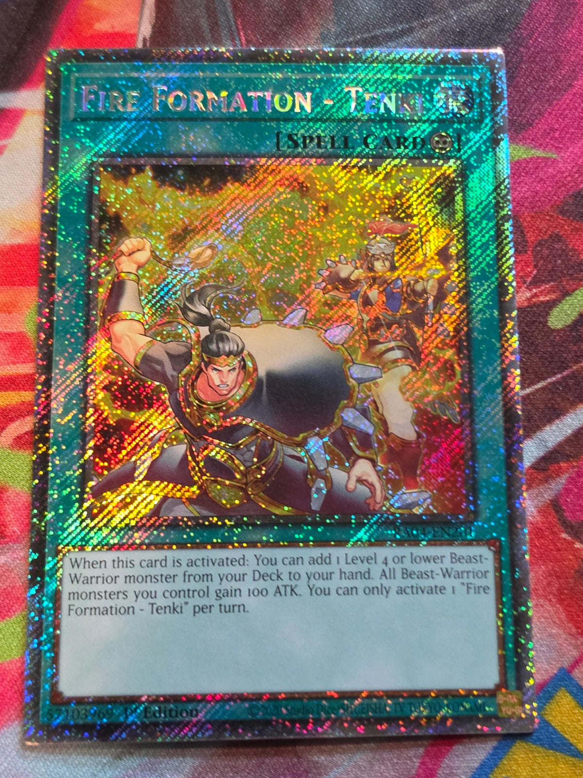 Fire Formation - Tenki (Platinum Secret Rare) Platinum Secret Rare Quarter Century Stampede RA04-EN201 NM