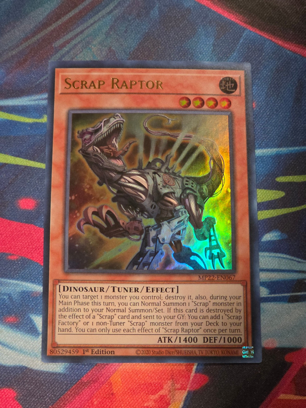 Scrap Raptor Ultra Rare 2022 Tin of the Pharaoh's Gods MP22-EN067 1st Edition LP Yu-Gi-Oh!