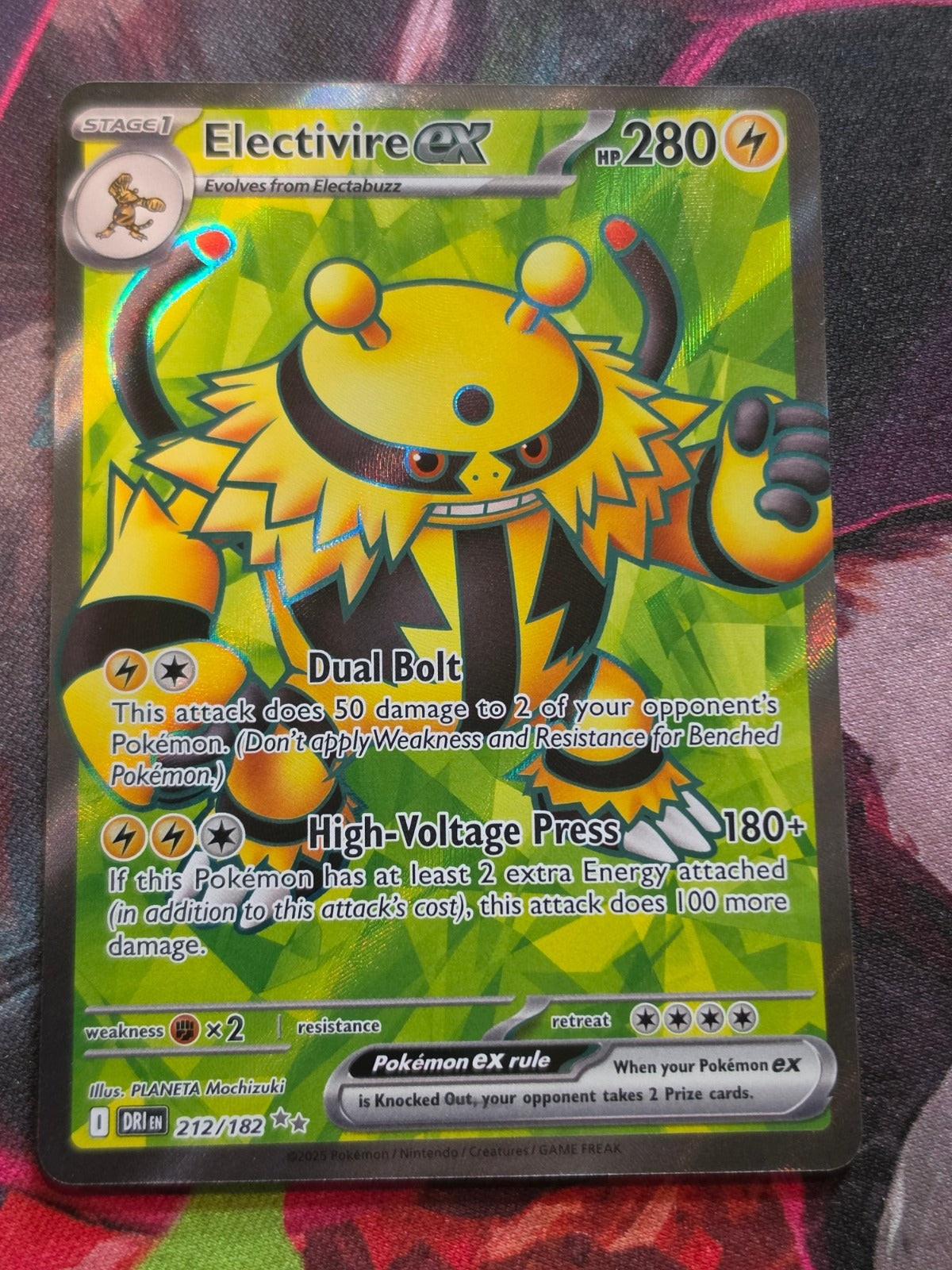 Electivire ex Ultra Rare SV10: Destined Rivals 212/182 NM Pokemon