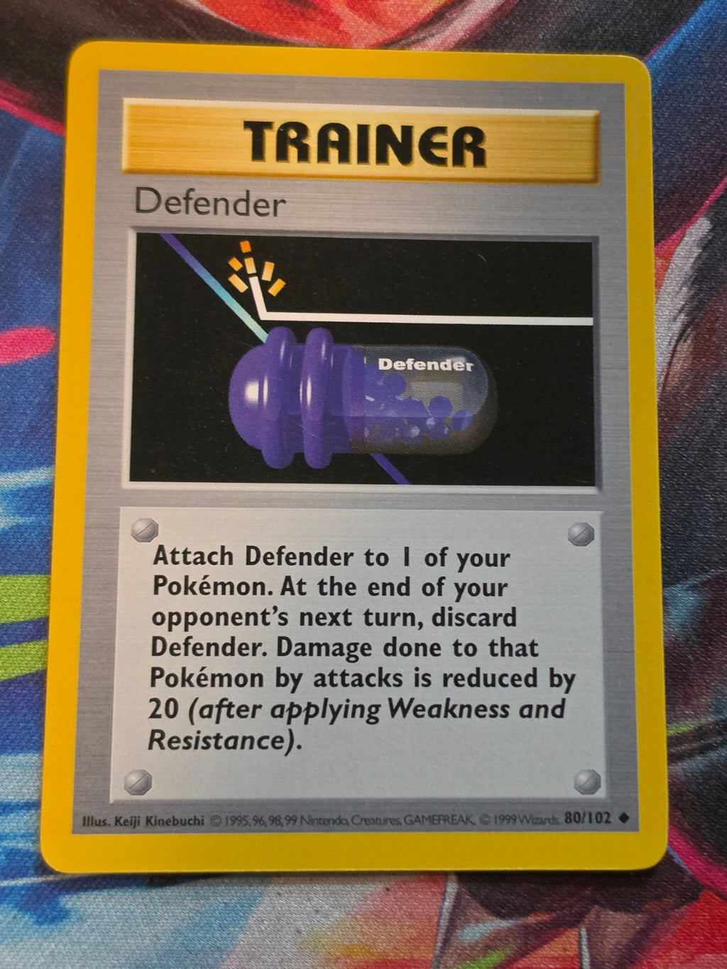Defender Shadowless Base Set Uncommon 080/102 NM Pokemon
