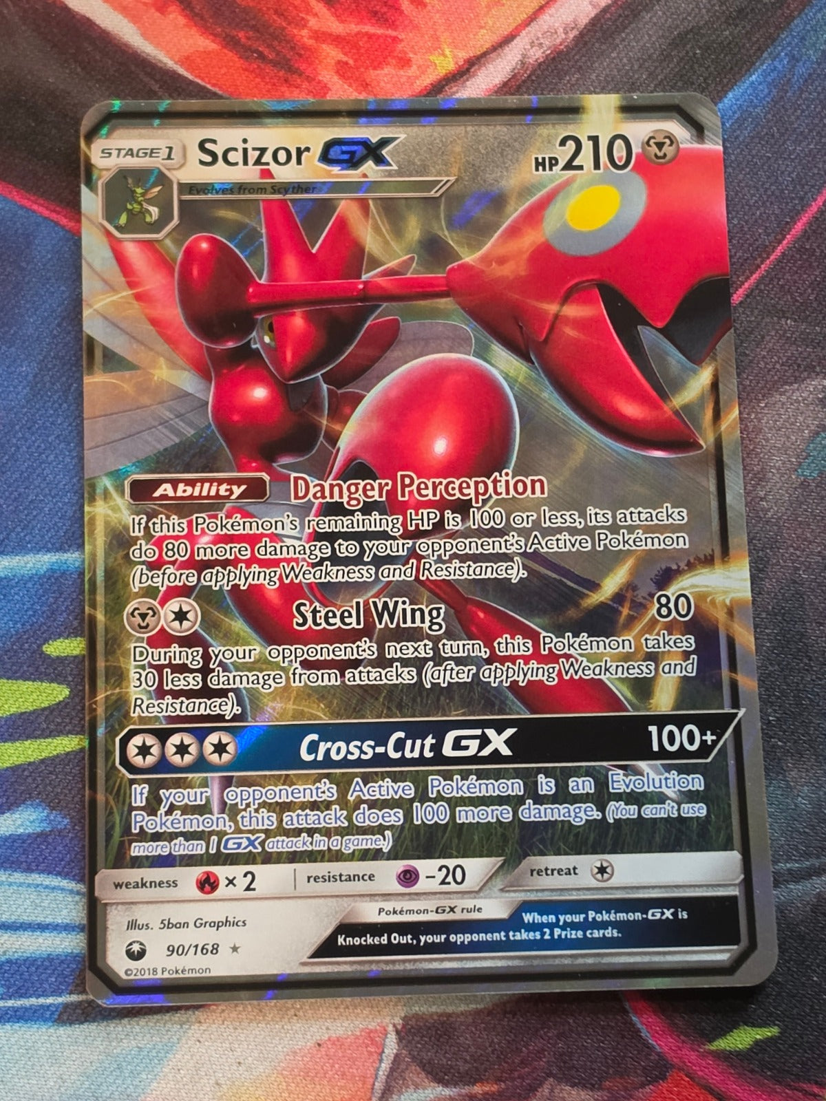Scizor GX - 90/168 - SM - Celestial Storm - Ultra Rare - NM Pokemon