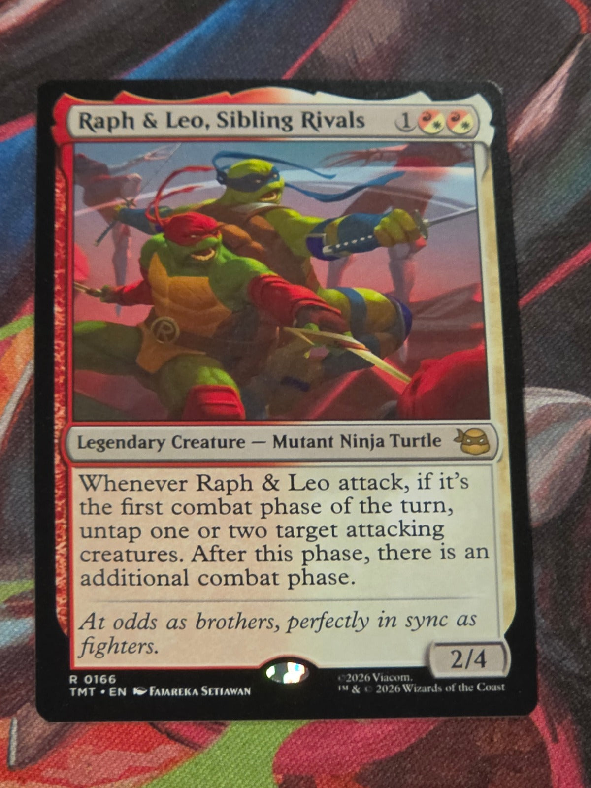 Raph & Leo, Sibling Rivals - 166 - Teenage Mutant Ninja Turtles - R - NM MTG