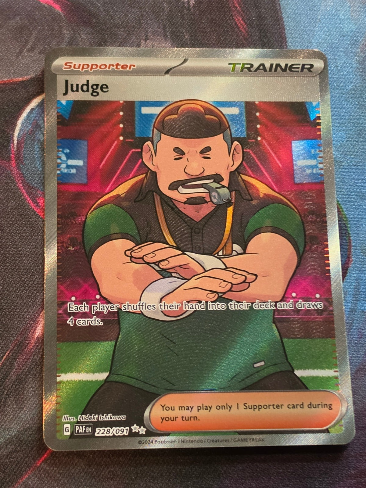 Judge Ultra Rare Paldean Fates 228/091 NM Pokemon