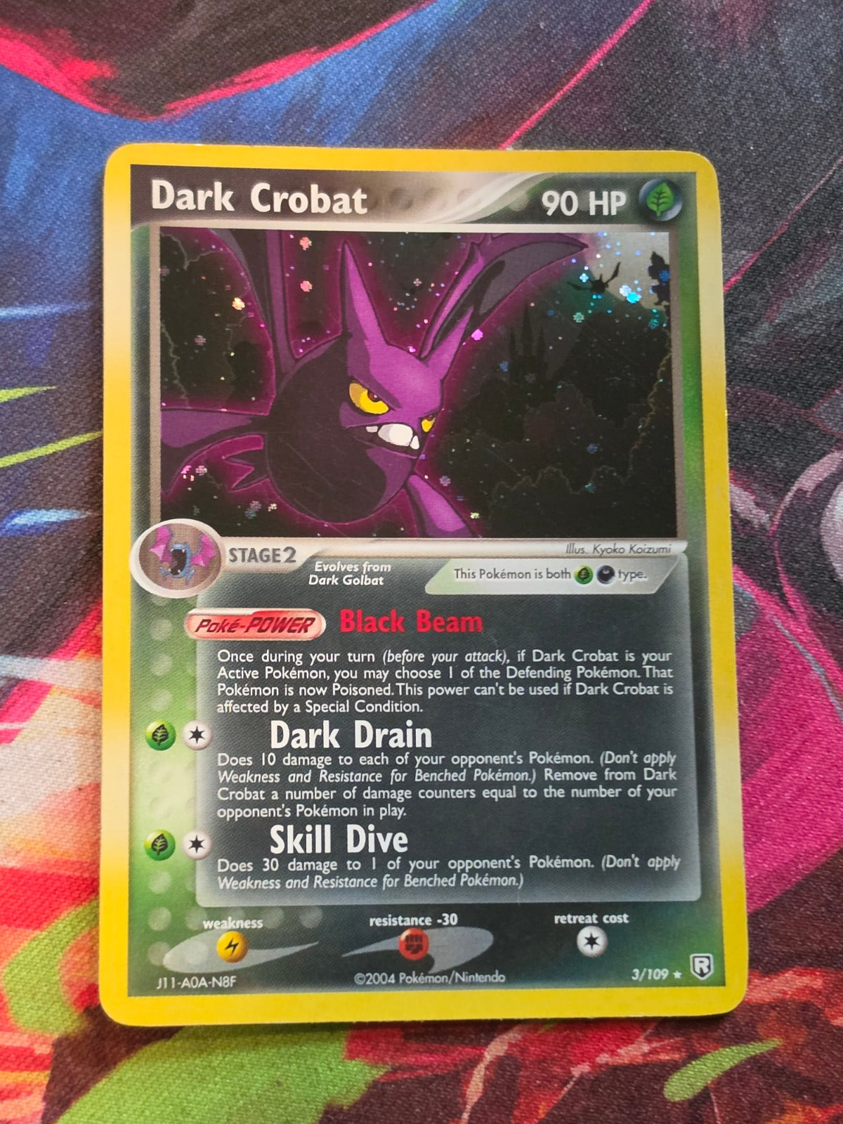 Dark Crobat Holo Rare EX Team Rocket Returns 3/109 LP+ Pokemon