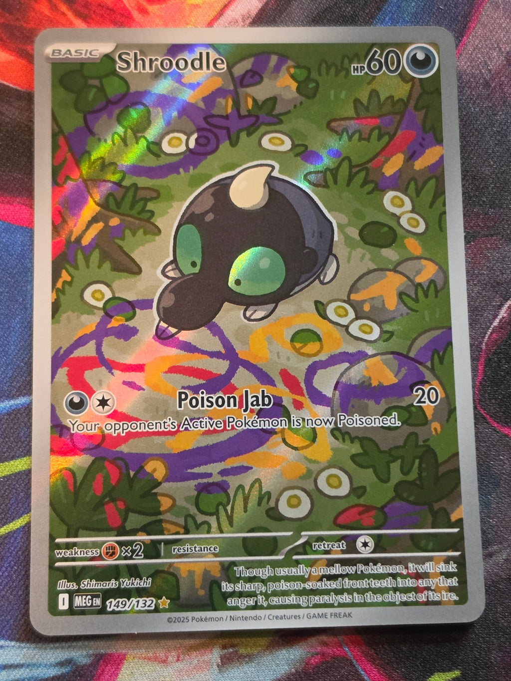 Shroodle Illustration Rare ME01: Mega Evolution 149/132 NM Pokemon