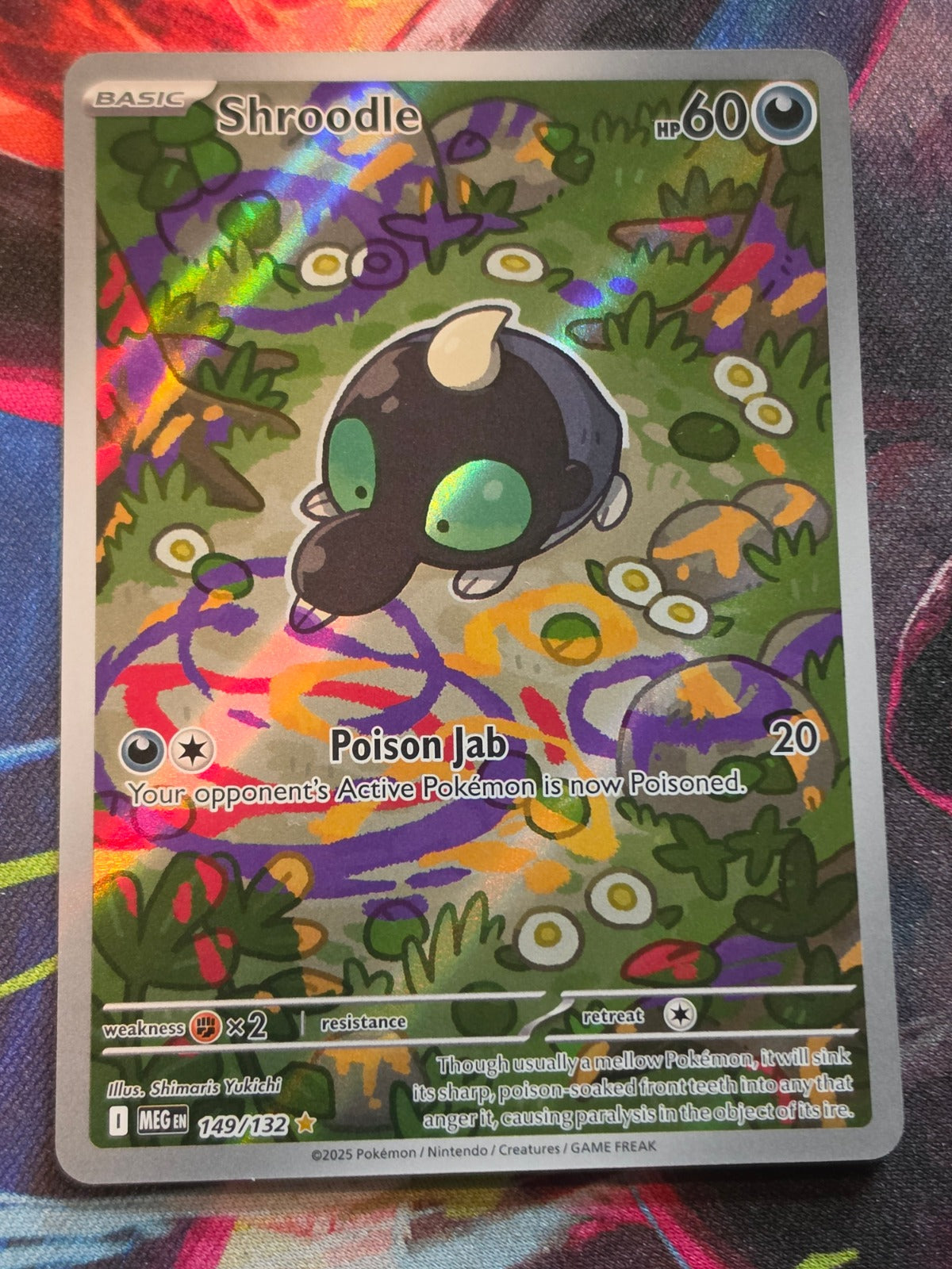 Shroodle Illustration Rare ME01: Mega Evolution 149/132 NM Pokemon