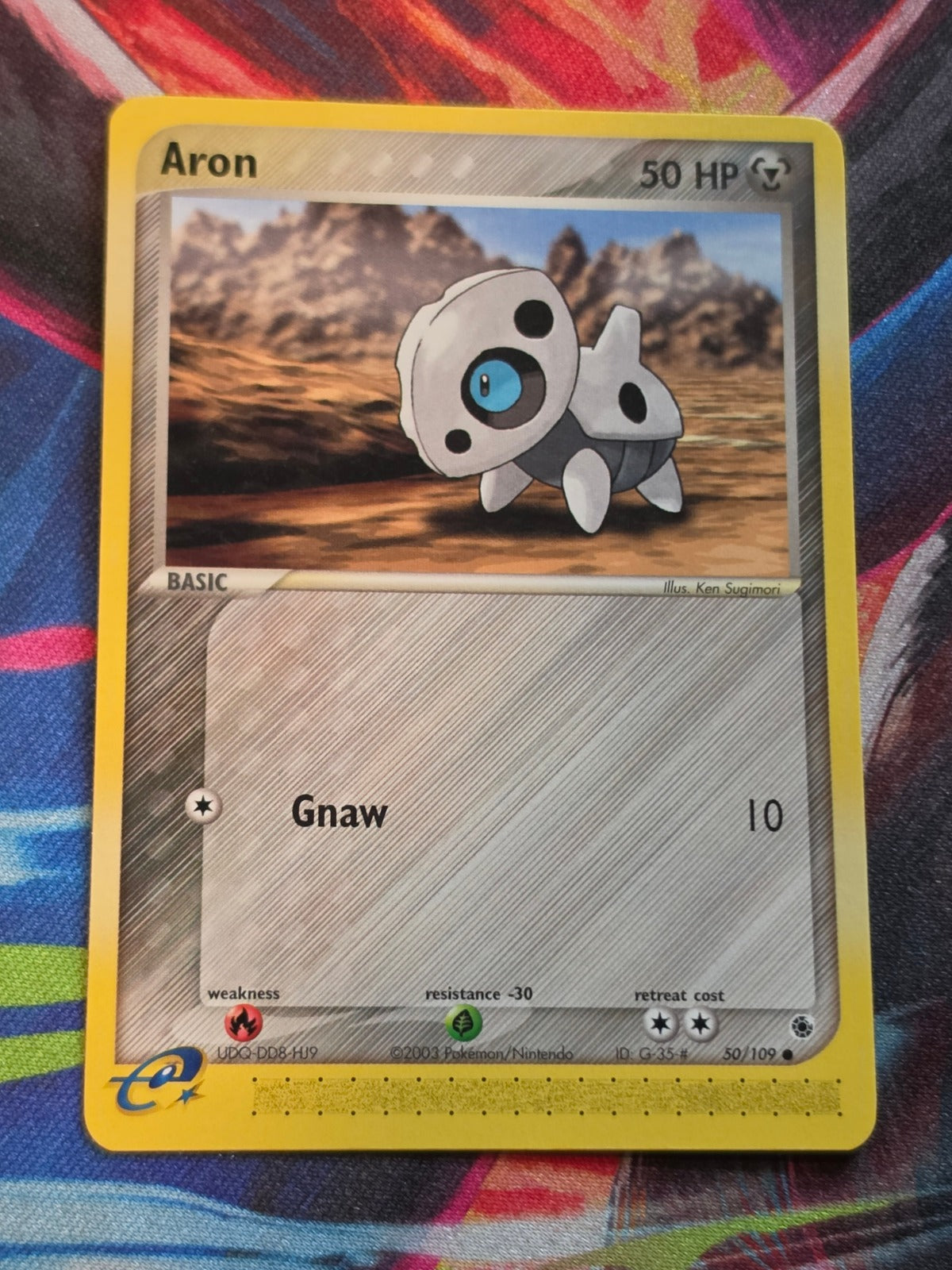 Aron - 50/109 - EX Ruby and Sapphire - Common - LP - Pokemon