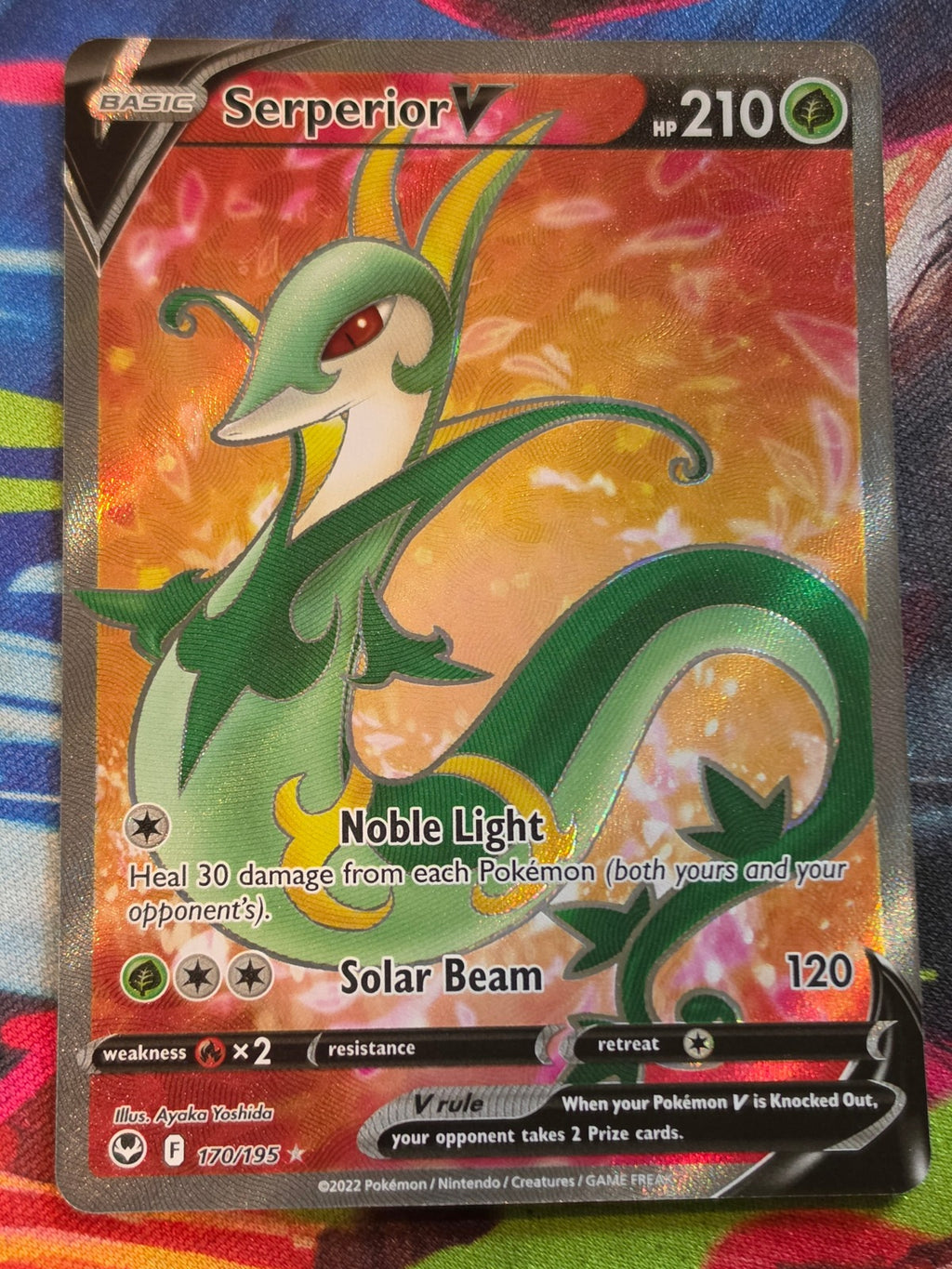 Serperior V (Full Art) Ultra Rare SWSH12: Silver Tempest 170/195 NM Pokemon