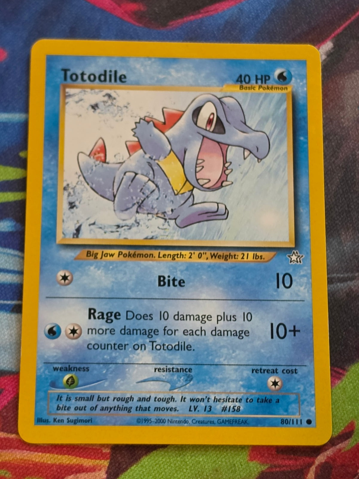 Totodile (80) - 080/111 - Neo Genesis - Common - Unlimited - LP+ Pokemon