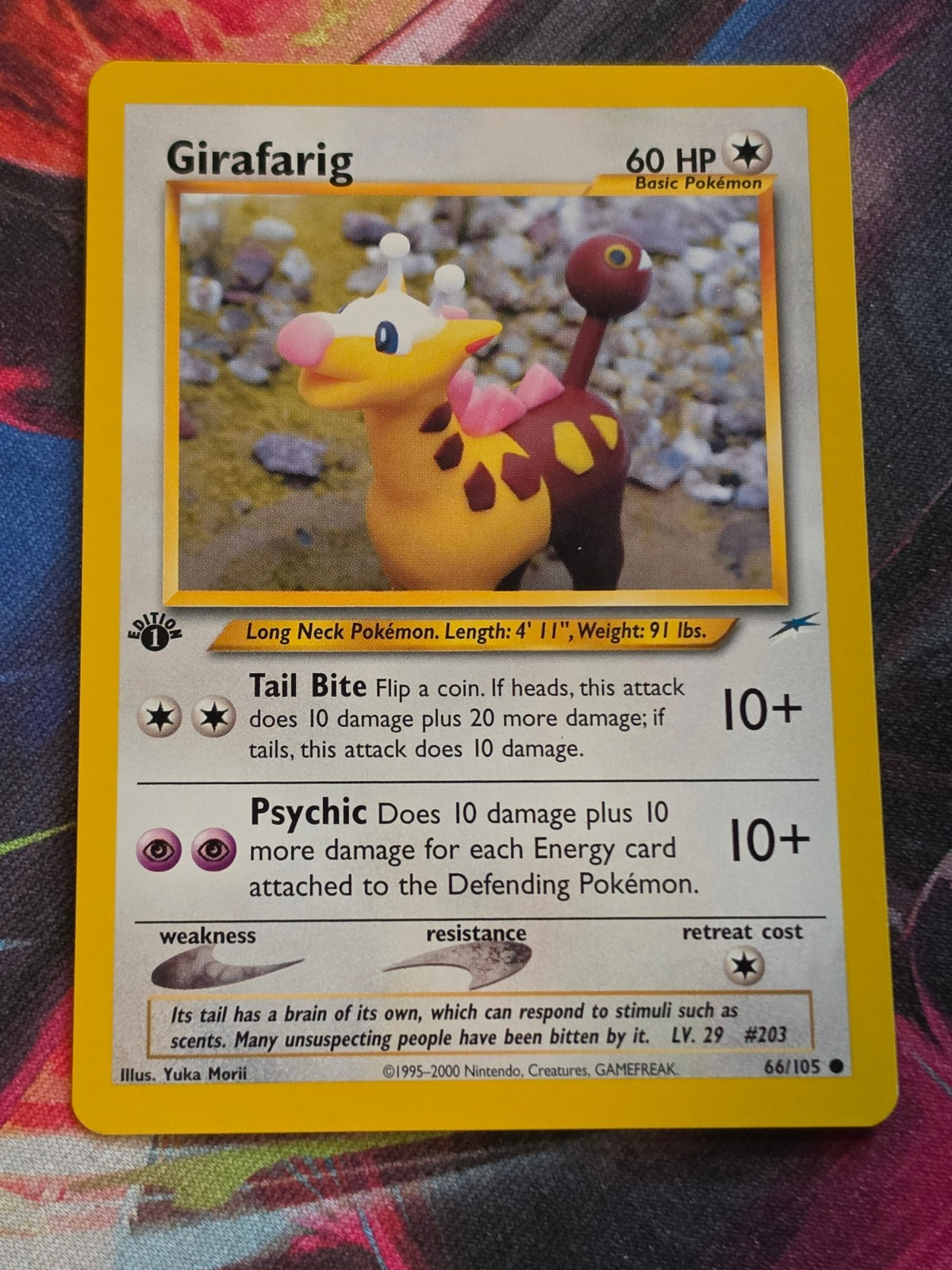 Girafarig - 066/105 - Neo Destiny - Common - 1st Edition - NM Pokemon