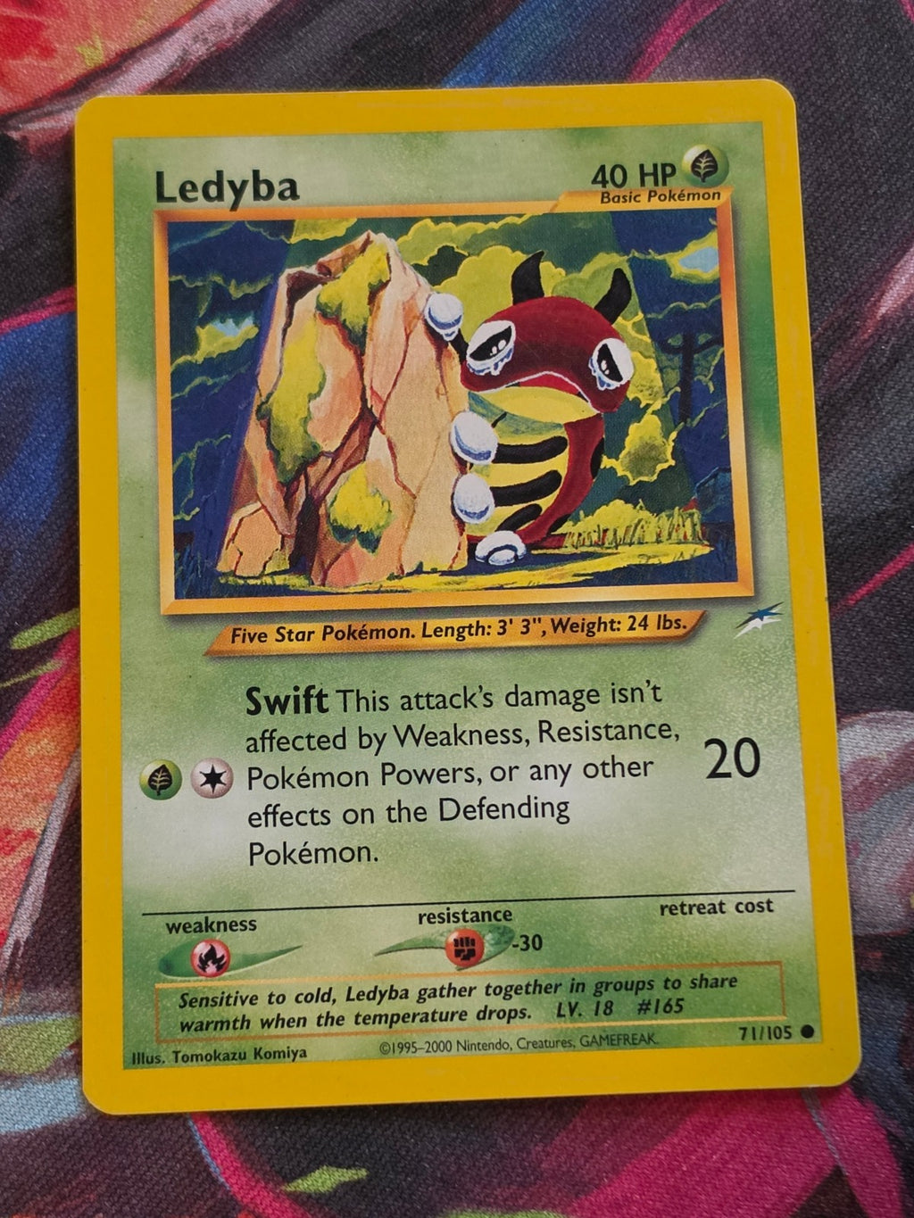 Ledyba - 071/105 - Neo Destiny - Common - Unlimited - LP Pokemon