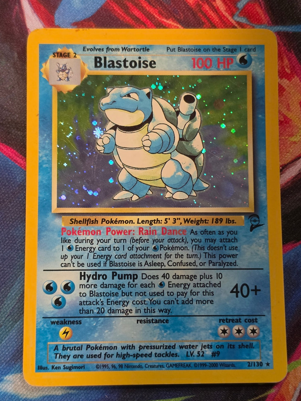 Blastoise Holo Rare Base Set 2 002/130 LP Pokemon
