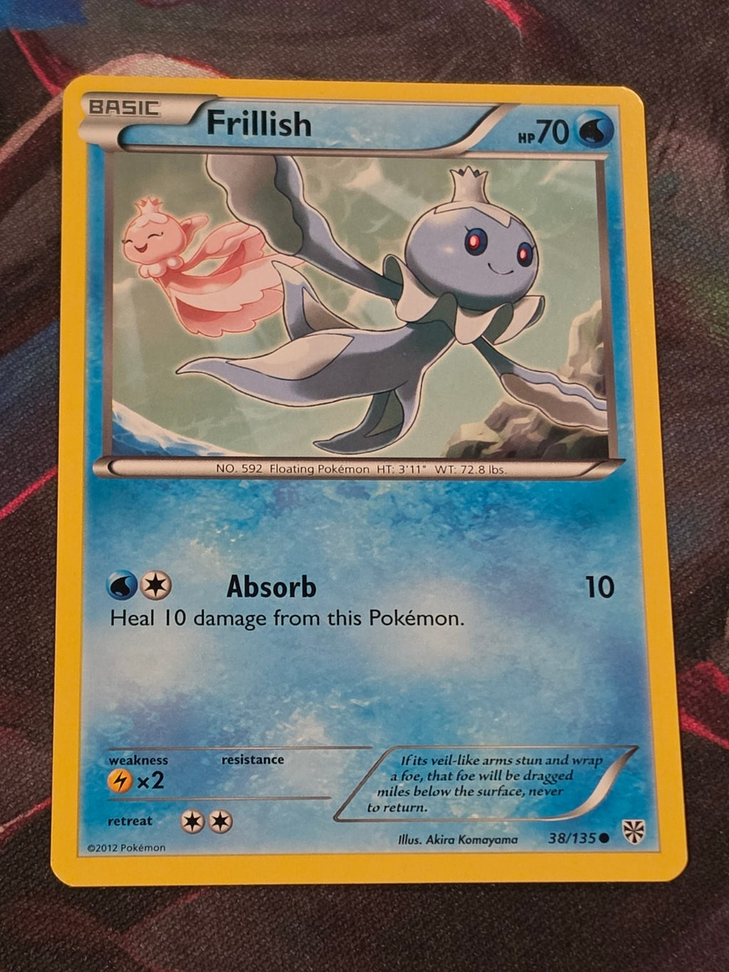 Frillish - 38/135 - Plasma Storm - Common - NM - Pokemon