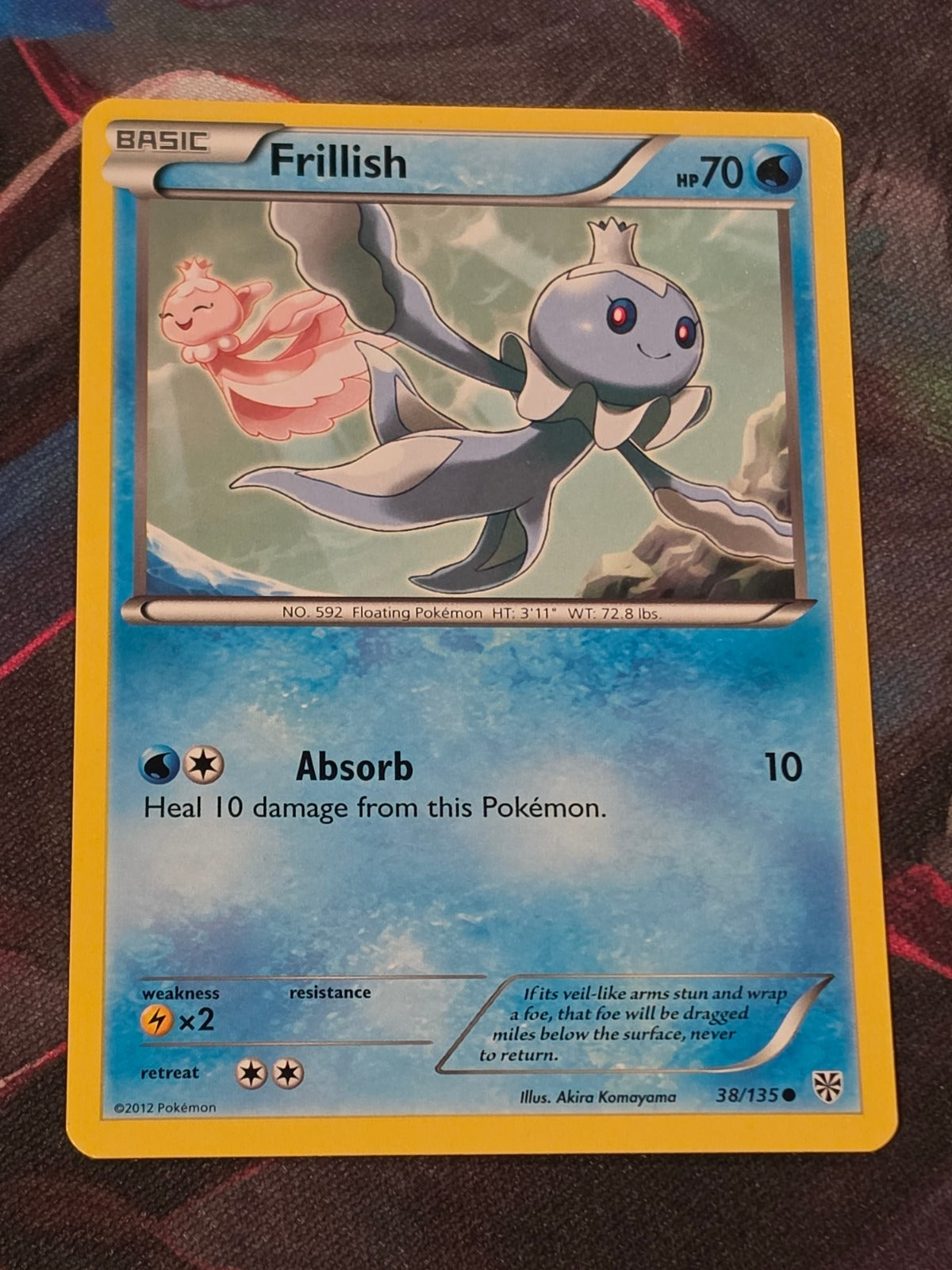 Frillish - 38/135 - Plasma Storm - Common - NM - Pokemon