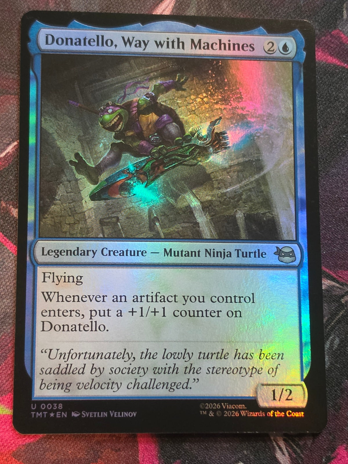 Donatello, Way with Machines - 38 - Teenage Mutant Ninja Turtles - U - Foil - NM MTG