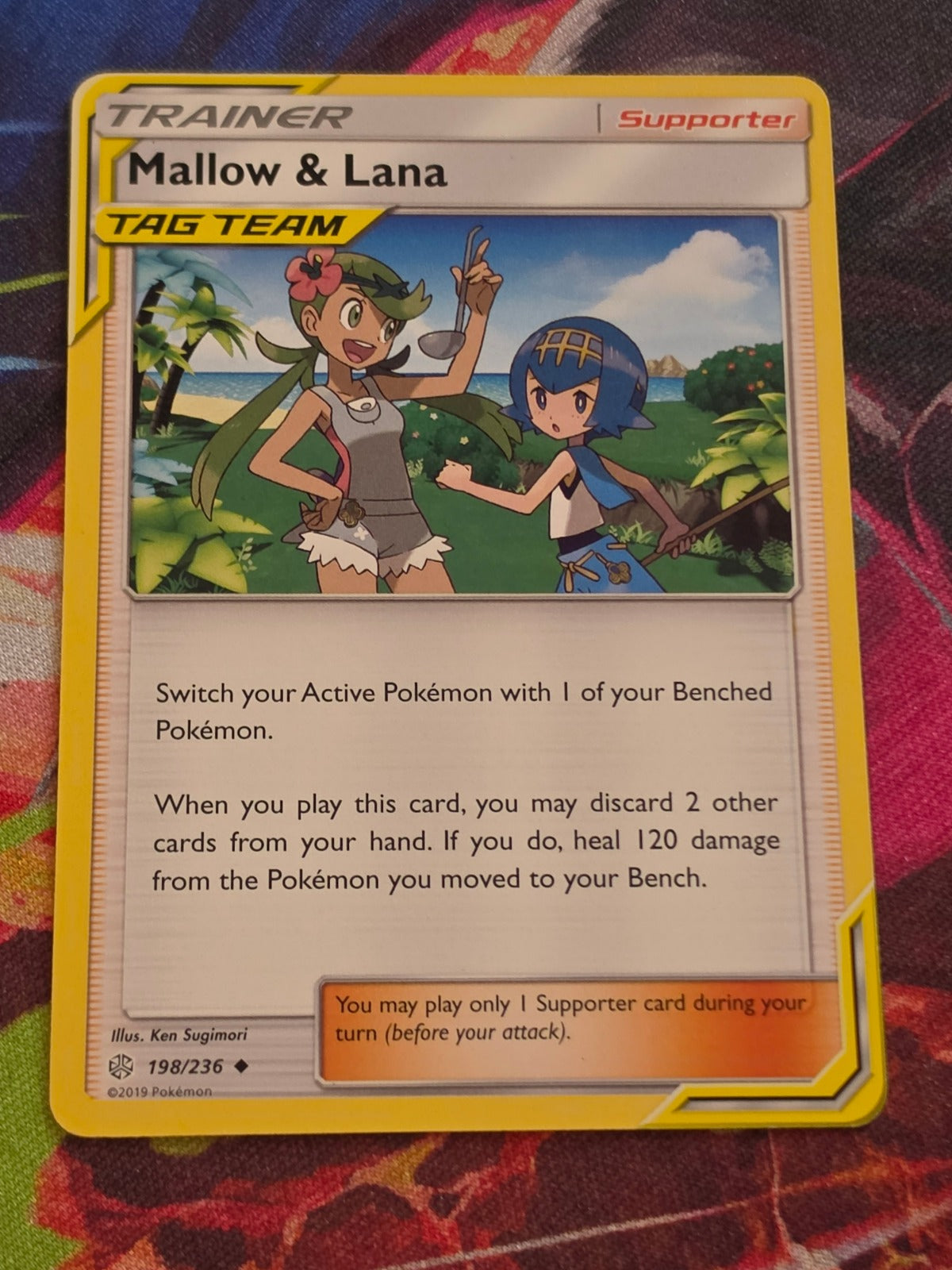 Mallow & Lana - 198/236 - SM - Cosmic Eclipse - Uncommon - NM - Pokemon