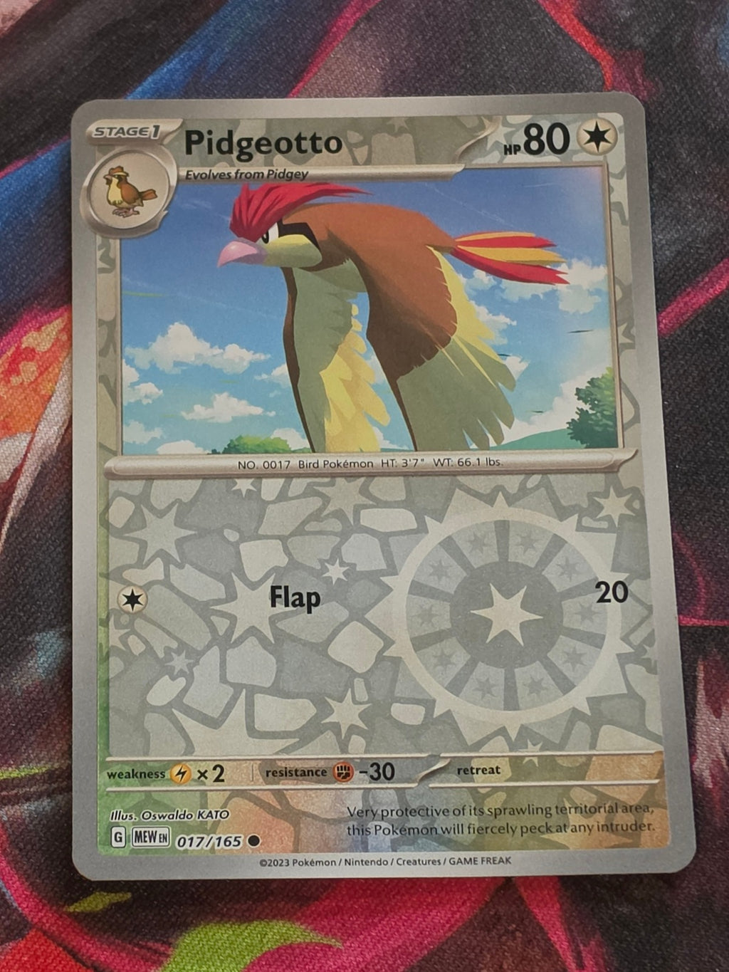 Pidgeotto Reverse Holo Common SV: Scarlet & Violet 151 017/165 NM-/LP+ Pokemon