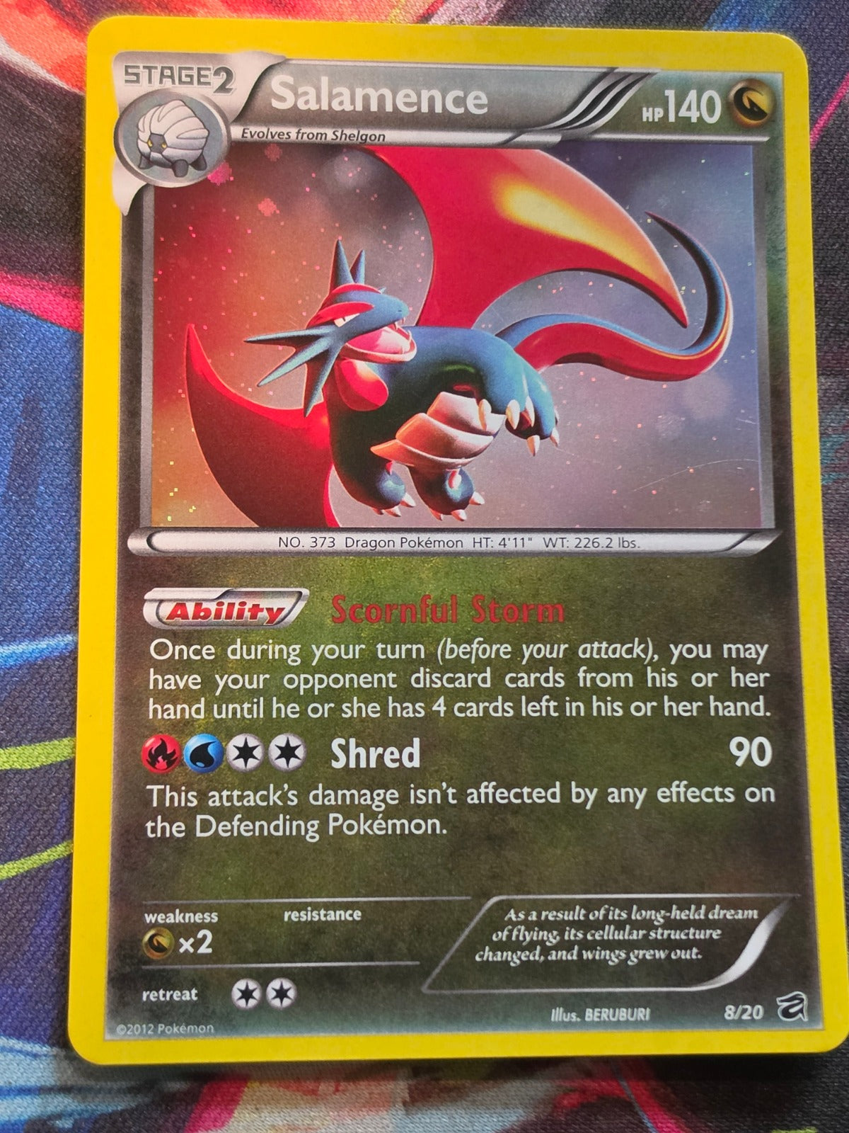 Salamence (Cosmos Holo) Promo Blister Exclusives 8/20 NM- Pokemon