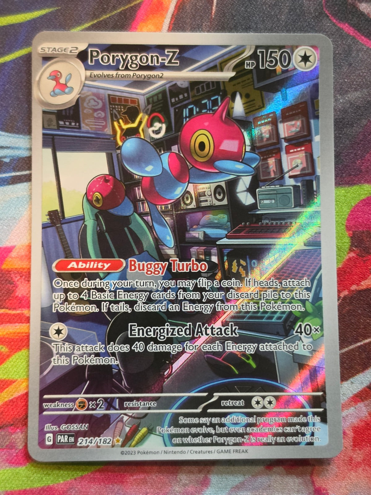 Porygon-Z Illustration Rare SV04: Paradox Rift 214/182 NM Pokemon