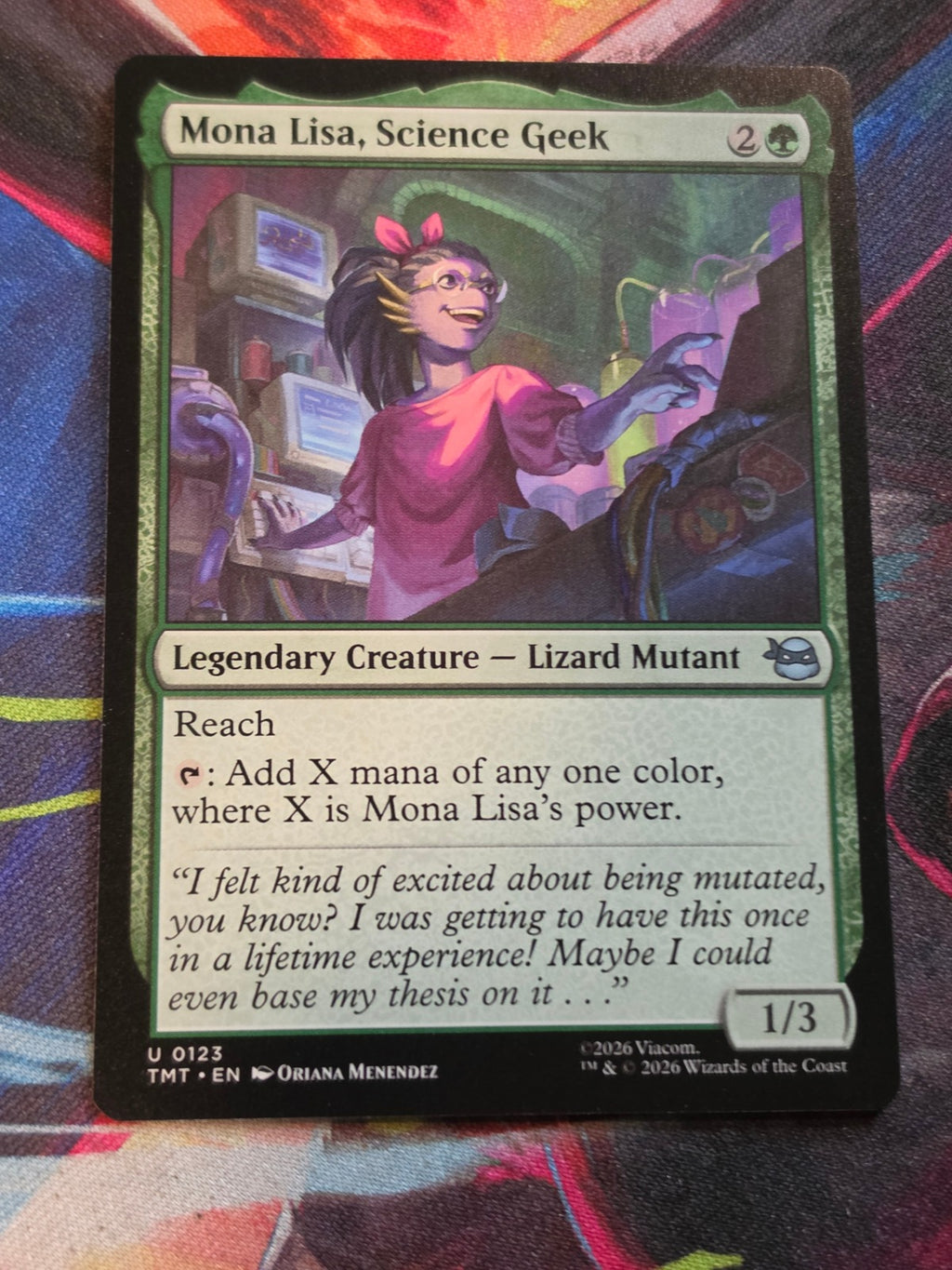 Mona Lisa, Science Geek - 123 - Teenage Mutant Ninja Turtles - U - NM MTG