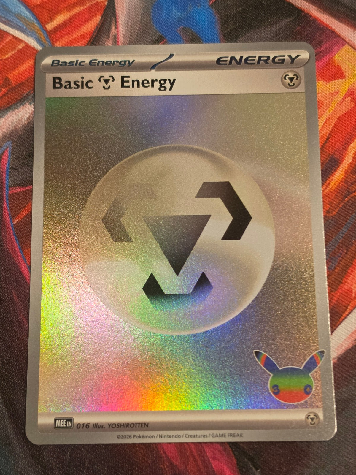 Basic Metal Energy (30th Celebration) Futuristic Rare MEE: Mega Evolution Energies 016 NM Pokemon