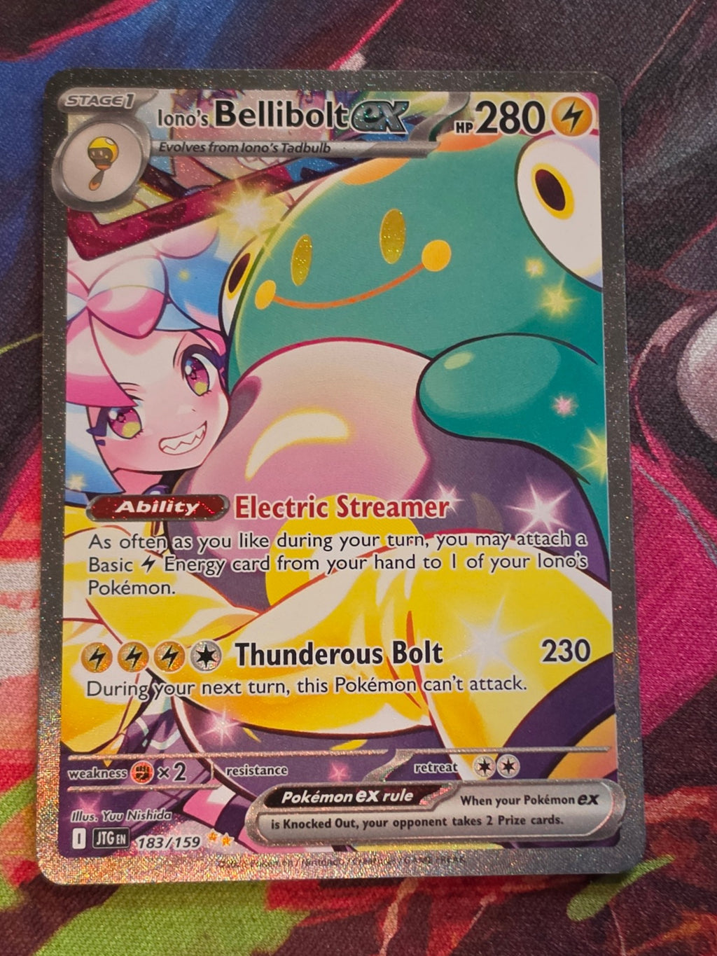 Iono's Bellibolt ex Special Illustration Rare Journey Together 183/159 NM Pokemon