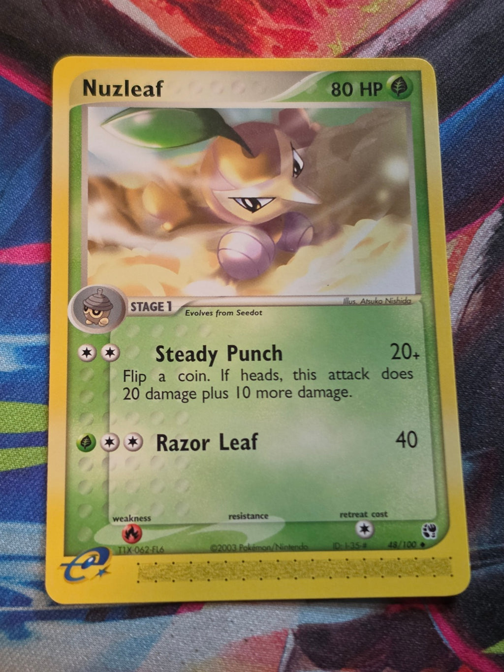 Nuzleaf - 48/100 - EX Sandstorm - Uncommon - NM - Pokemon