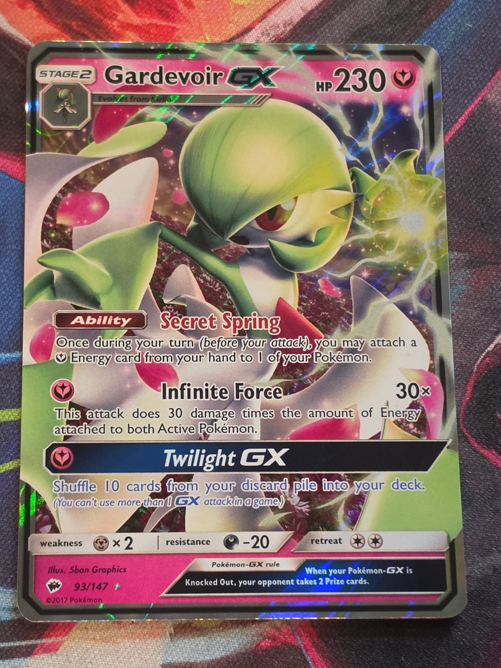 Gardevoir GX Ultra Rare SM - Burning Shadows 93/147 NM Pokemon