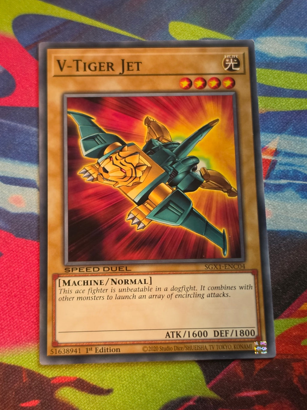 V-Tiger Jet Common Speed Duel GX: Duel Academy Box SGX1-ENC04 1st Edition LP Yu-Gi-Oh!