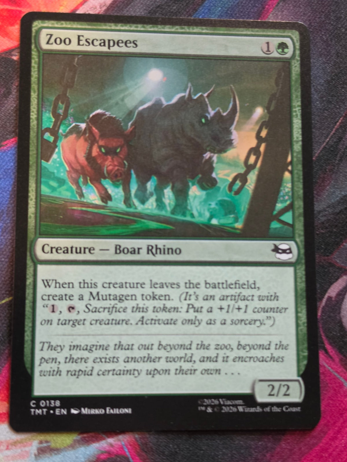 Zoo Escapees - 138 - Teenage Mutant Ninja Turtles - C - NM MTG