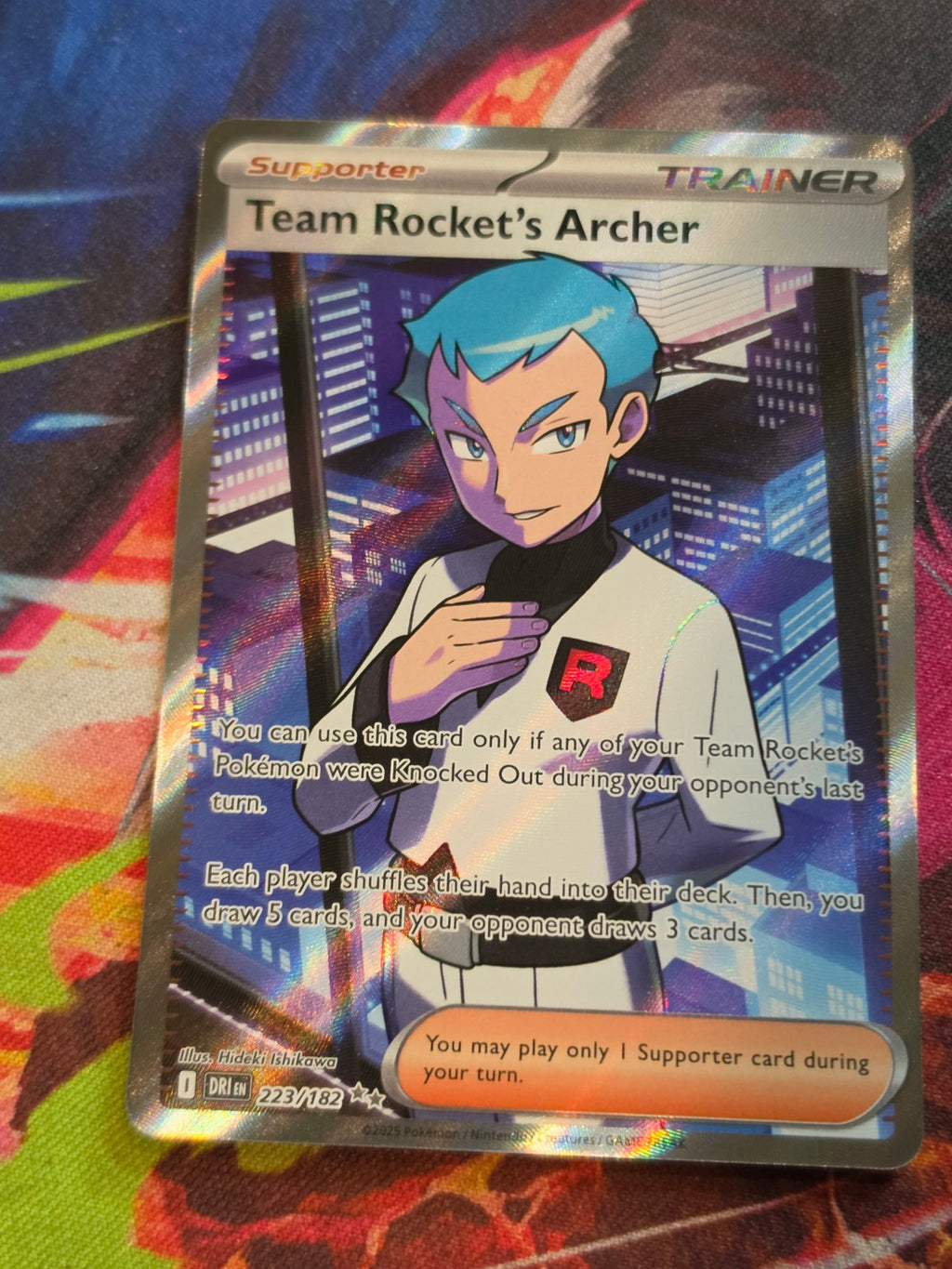 Team Rocket's Archer Ultra Rare SV10: Destined Rivals 223/182 NM Pokemon