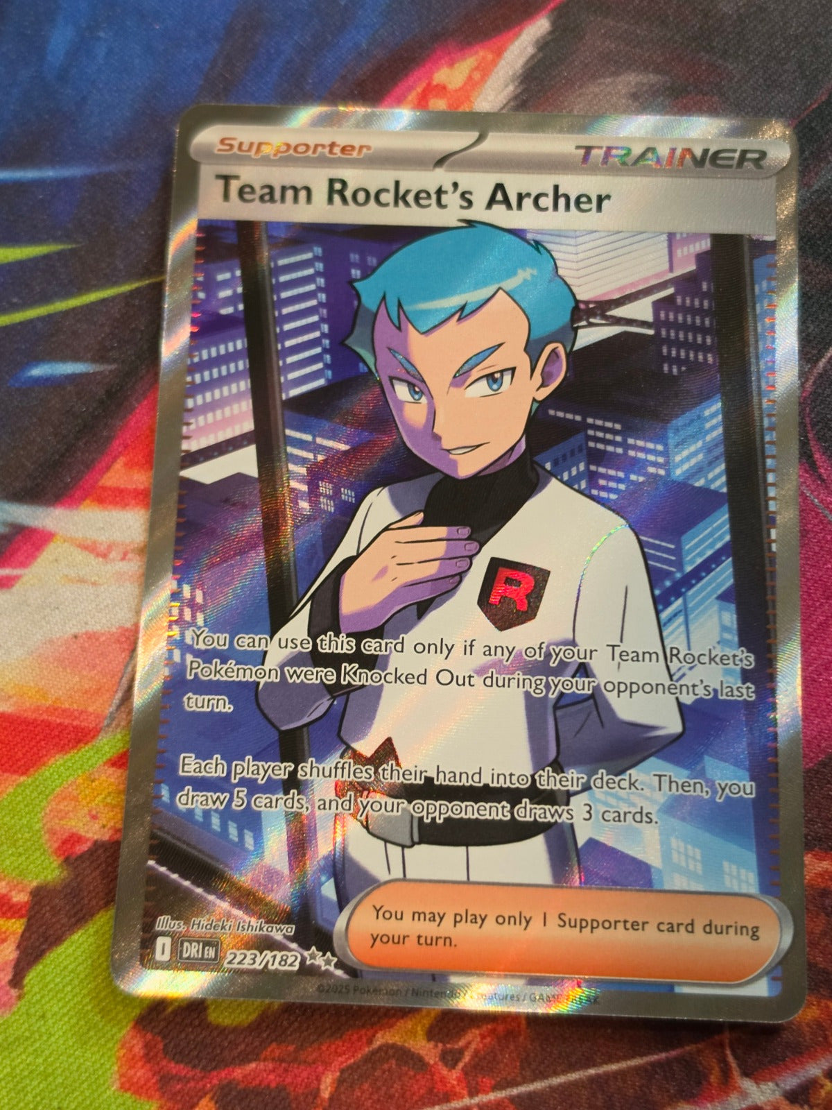 Team Rocket's Archer Ultra Rare SV10: Destined Rivals 223/182 NM Pokemon