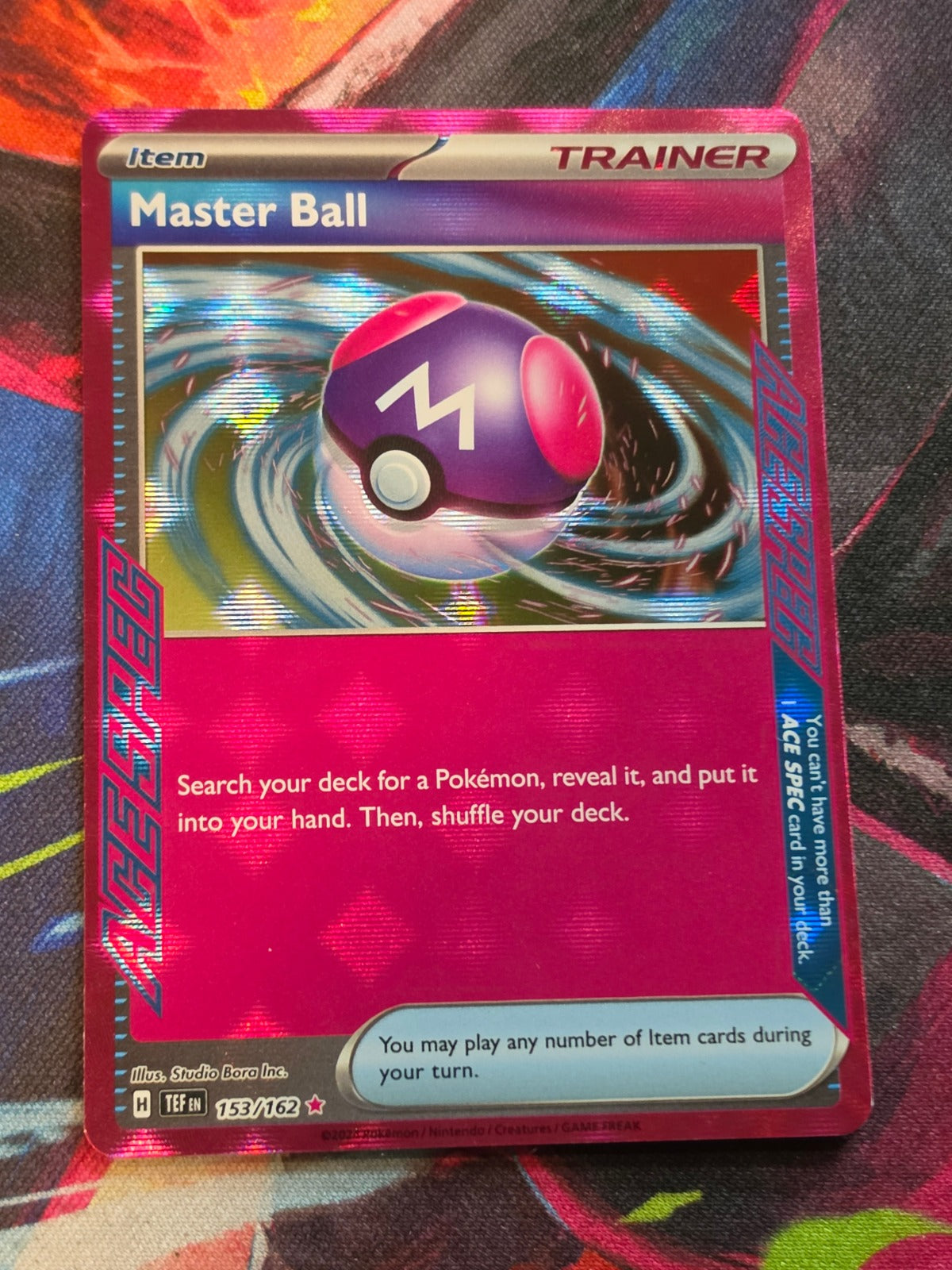 Master Ball ACE SPEC Rare Temporal Forces 153/162 NM Pokemon