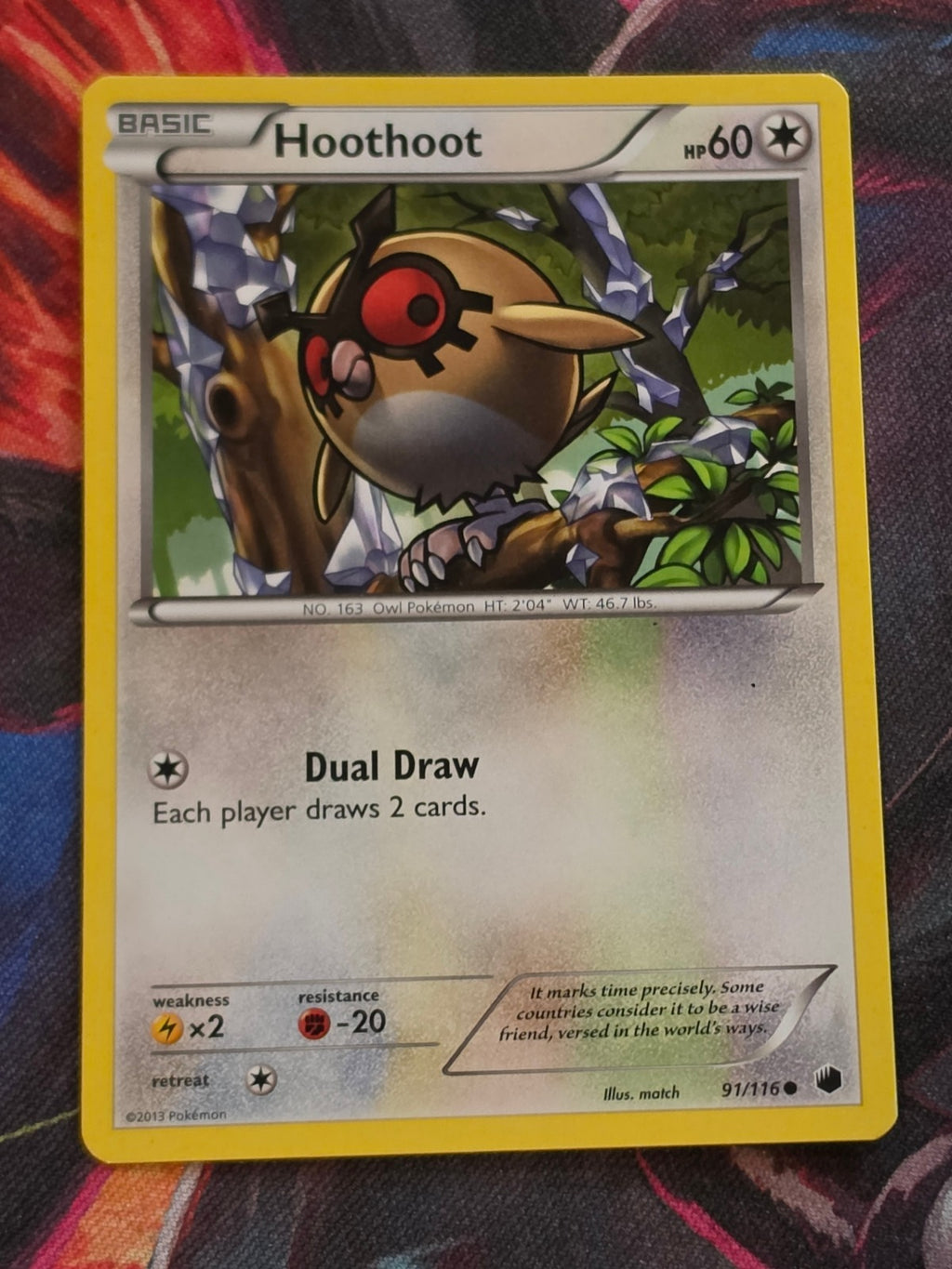 Hoothoot - 91/116 - Plasma Freeze - Common - LP+ - Pokemon