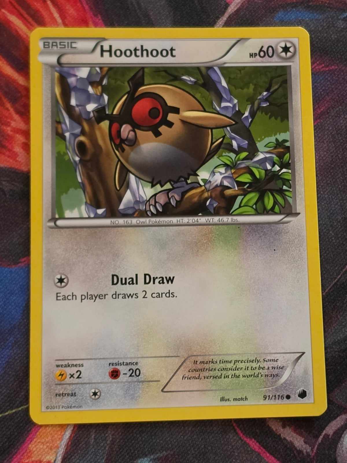 Hoothoot - 91/116 - Plasma Freeze - Common - LP+ - Pokemon