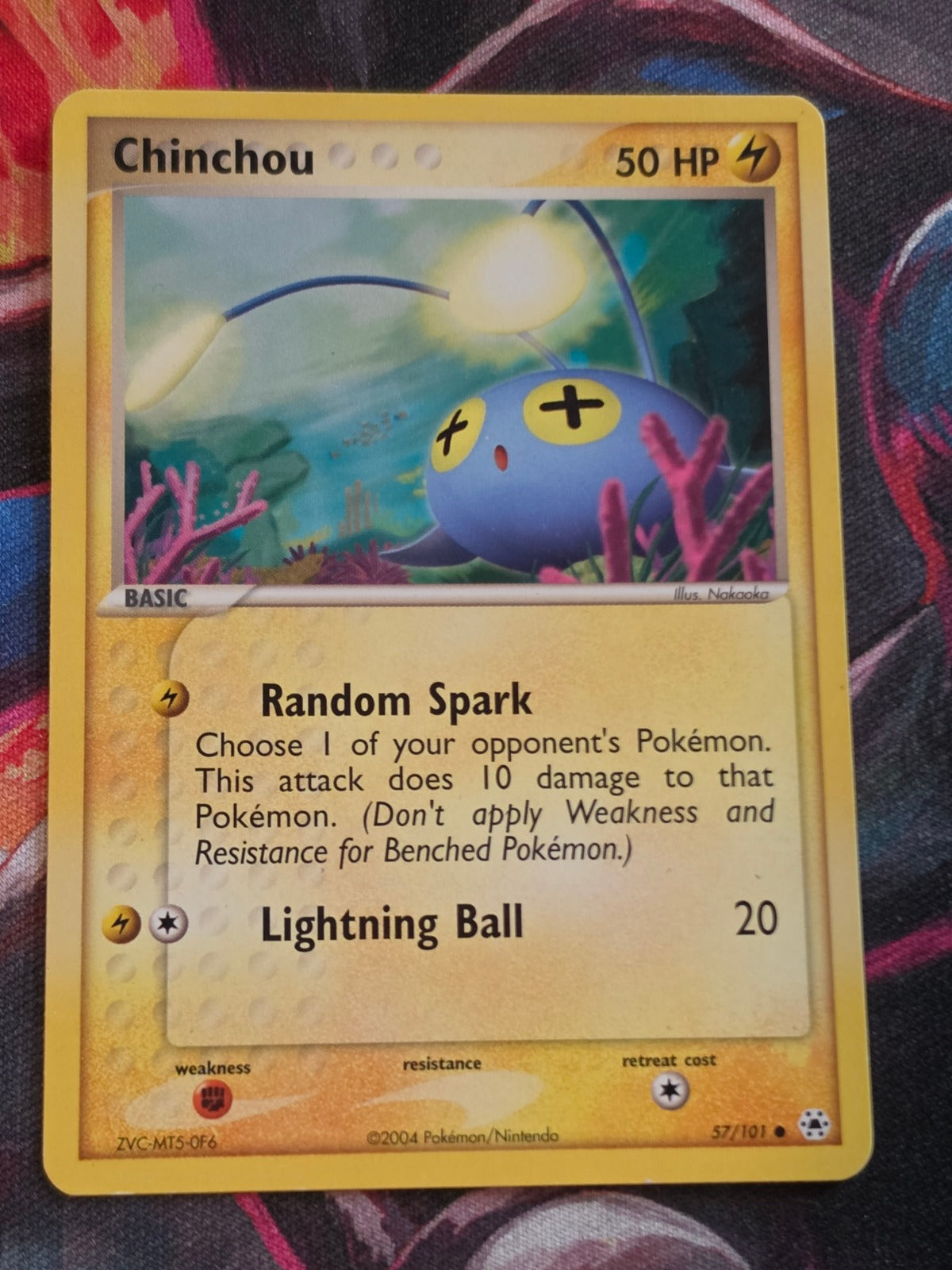 Chinchou - 57/101 - EX Hidden Legends - Common - NM - Pokemon