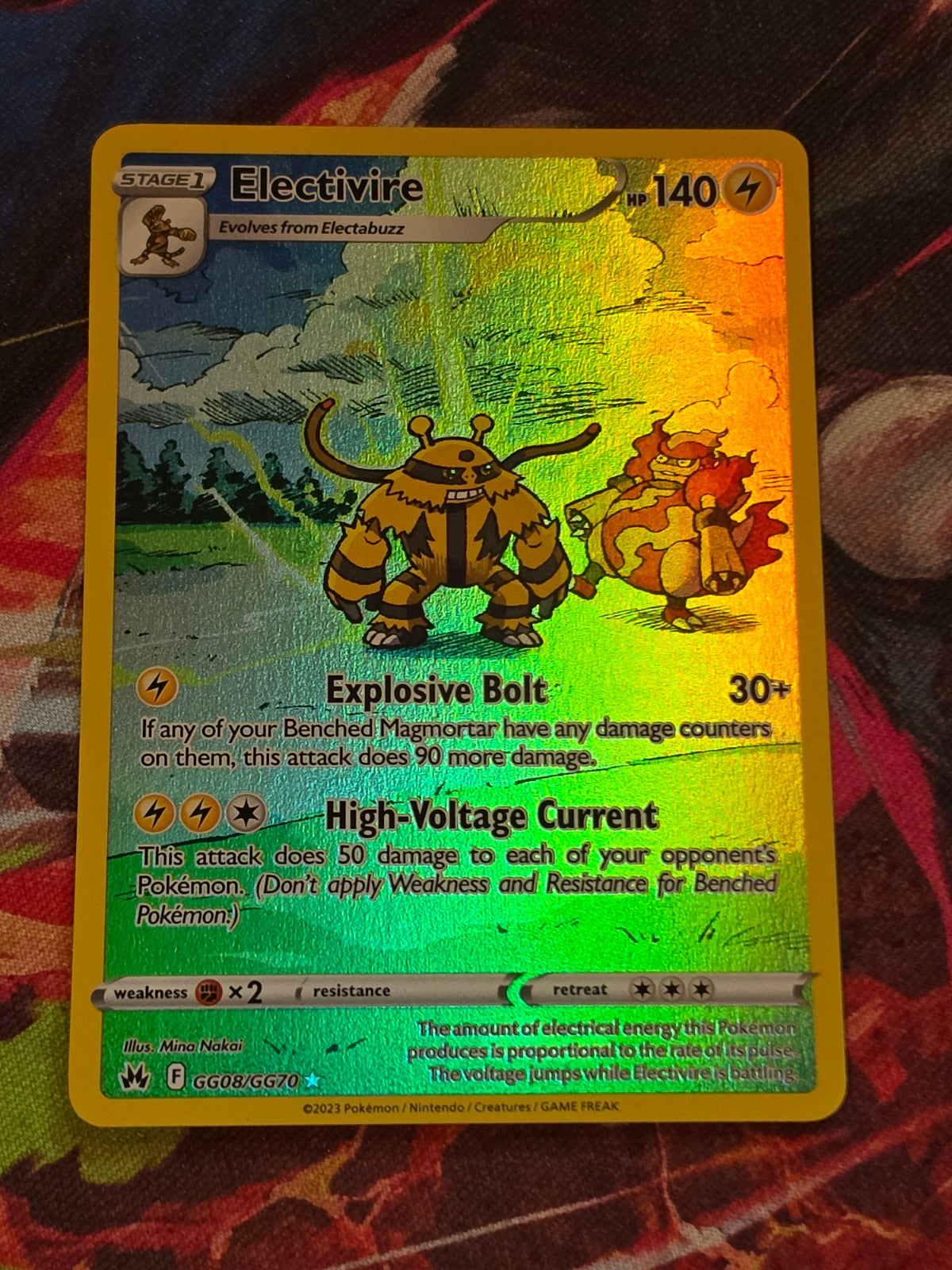 Electivire Ultra Rare Crown Zenith Galarian Gallery GG08/GG70 NM Pokemon
