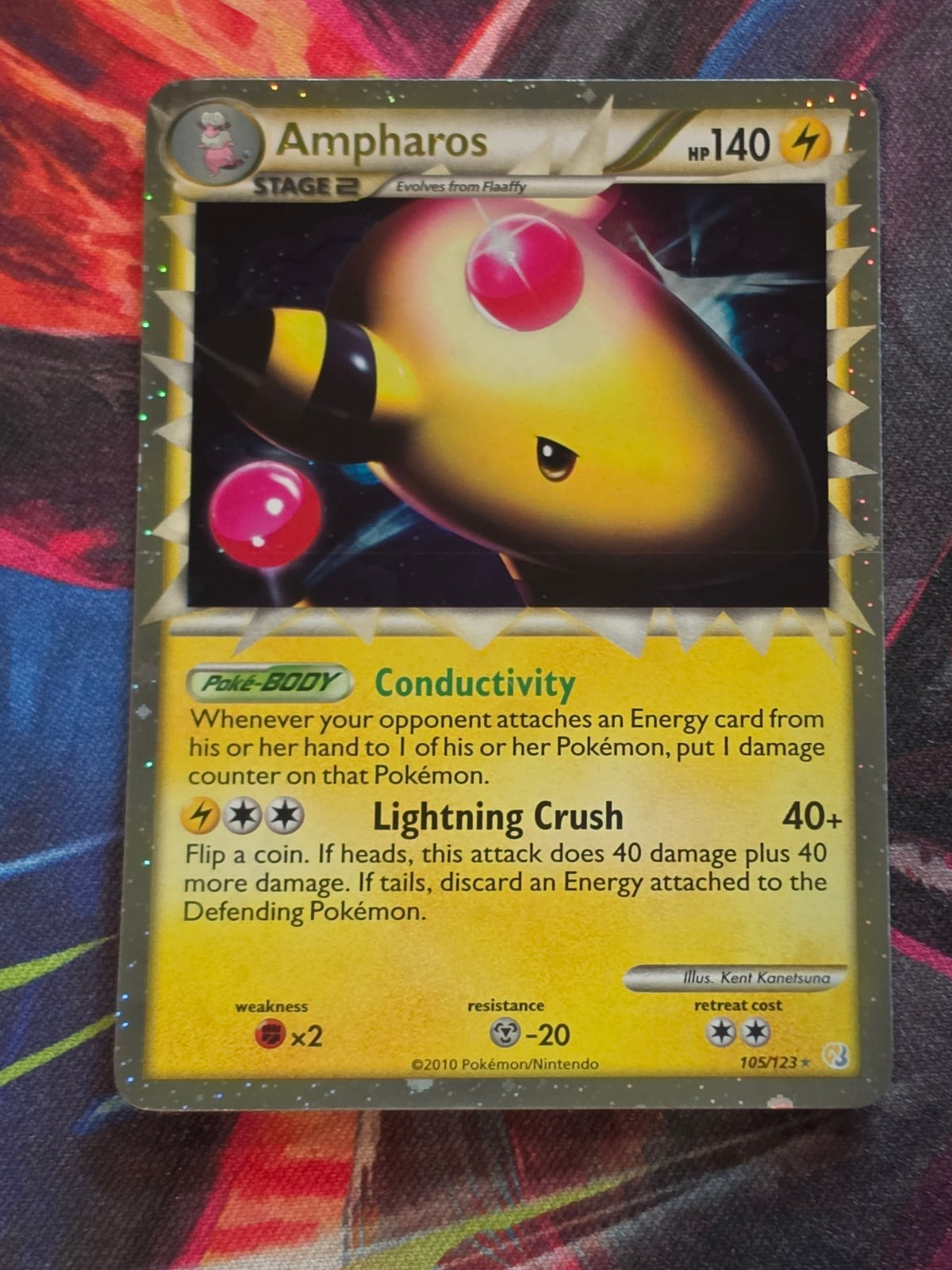Ampharos (Prime) Ultra Rare HeartGold SoulSilver 105/123 NM Pokemon